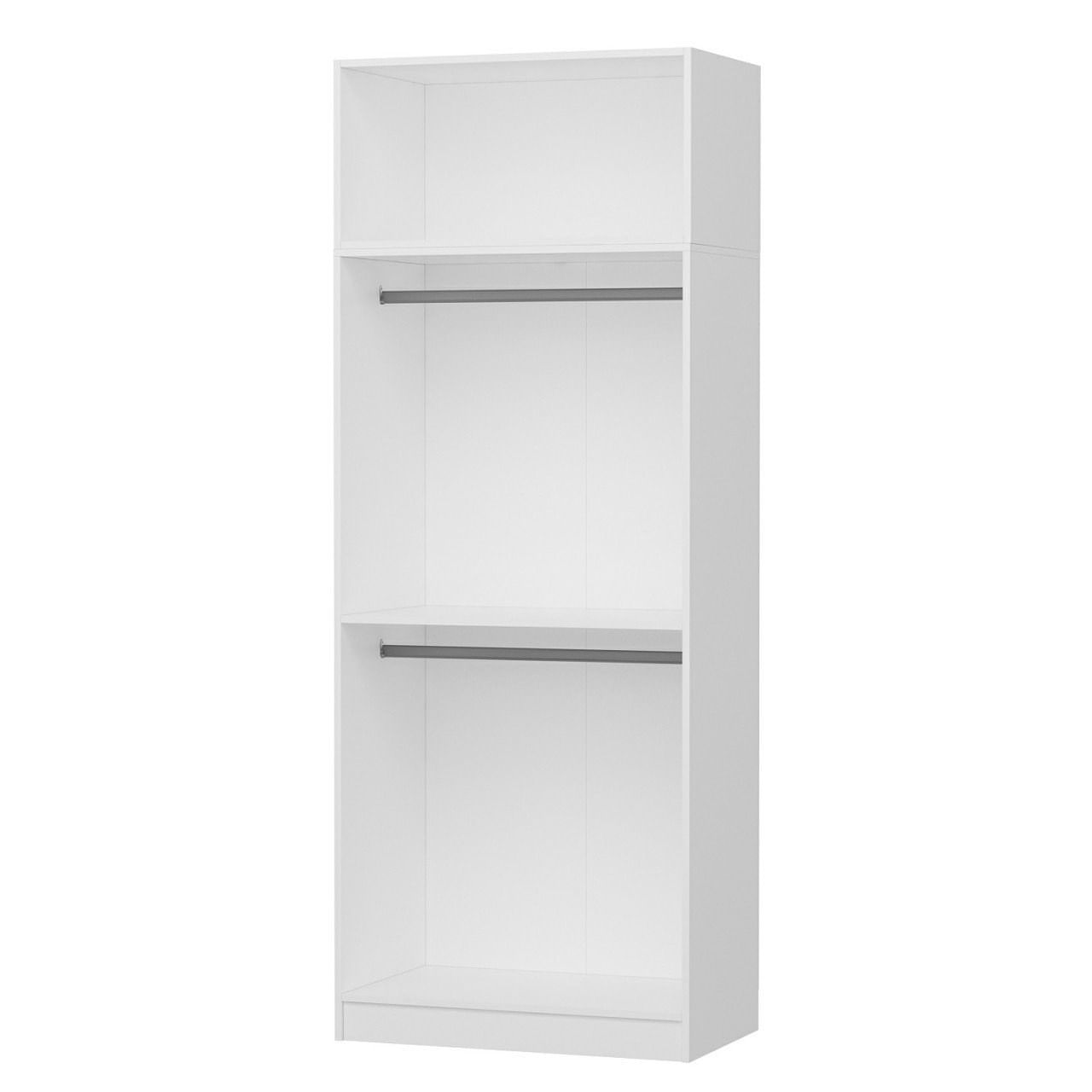 Sifonier, Hanah Home, pal melaminat, alb, 90x52x255 cm — imaginea 2