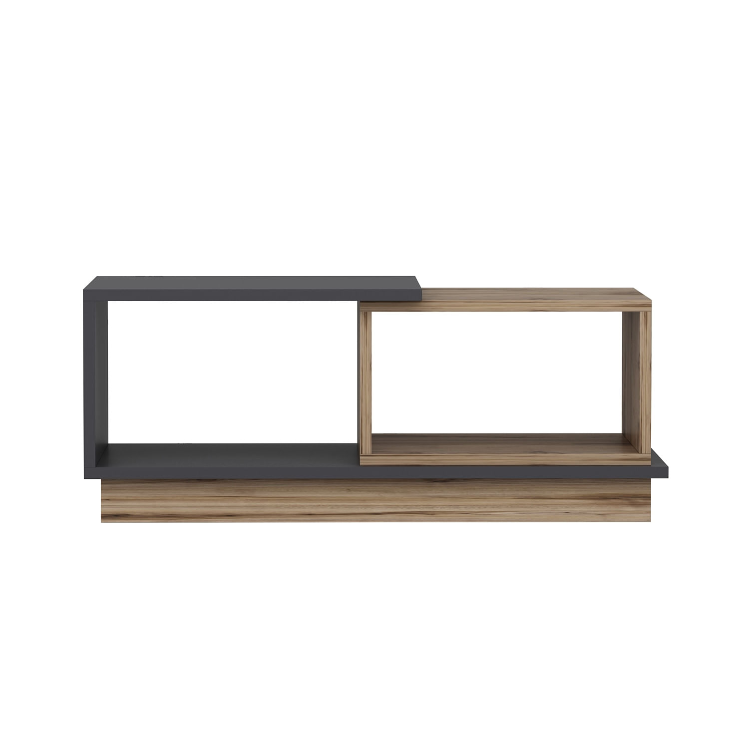 Masuta de cafea, Hanah Home, pal melaminat, antracit si stejar, 90x45x36 cm