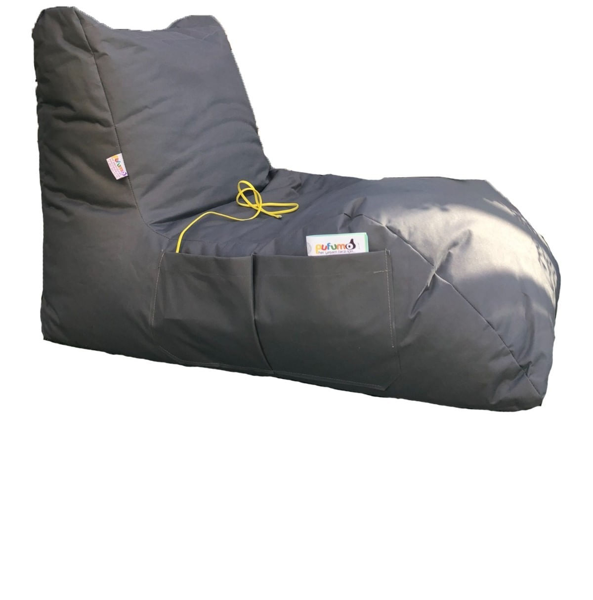 Fotoliu tip bean bag, Atelier Del Sofa, impermeabil, gri, 60x75x110 cm - 3 | YEO