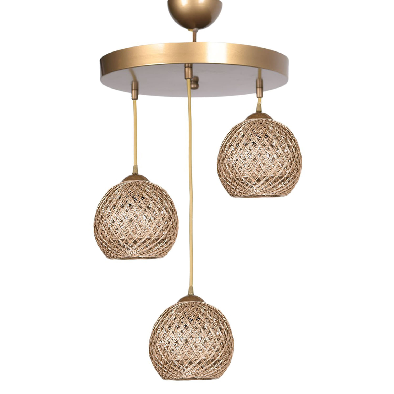 Lustra, Opviq, metal, bej, 32x32x80 cm