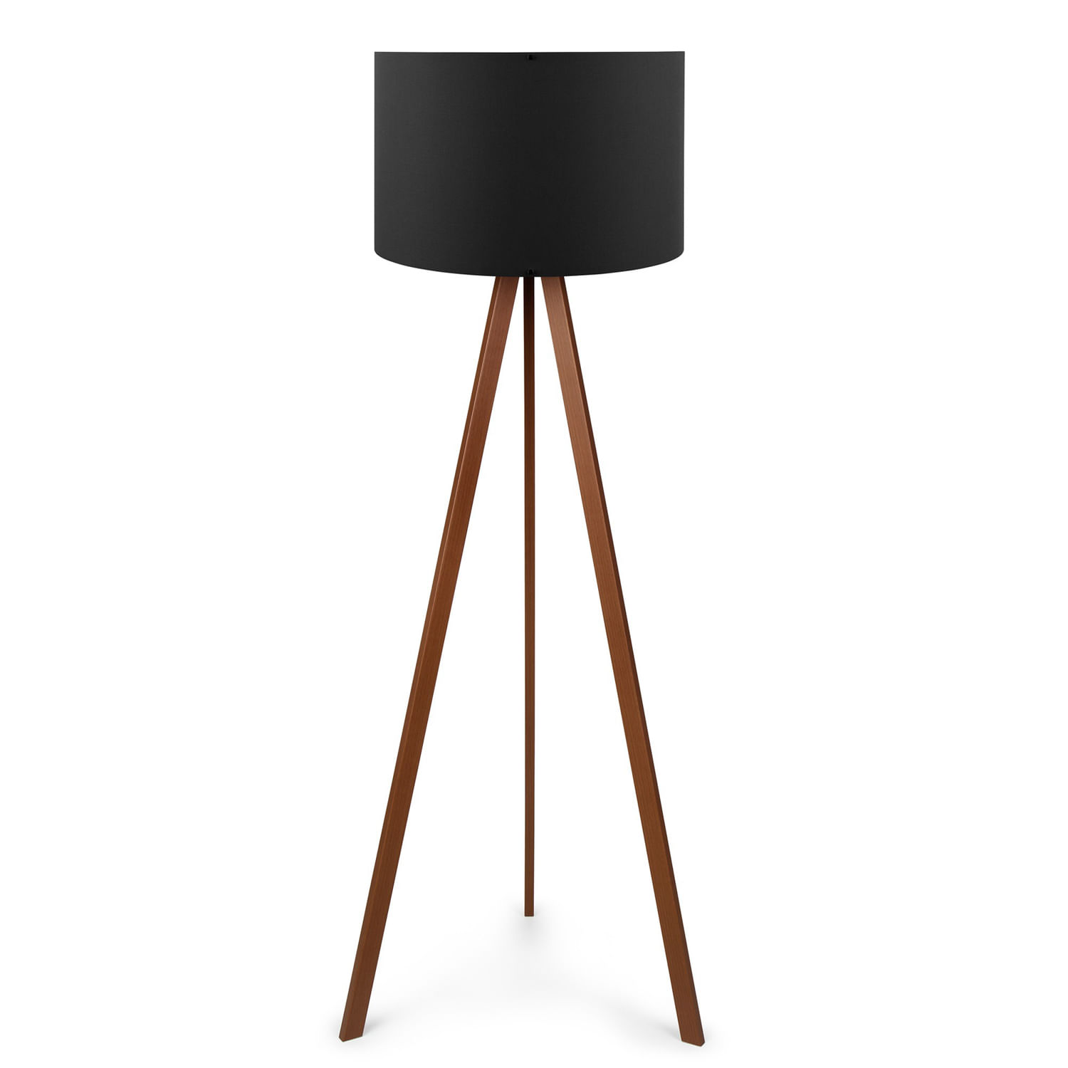 Lampadar, Opviq, mdf si pvc, negru si maro, 38x140 cm
