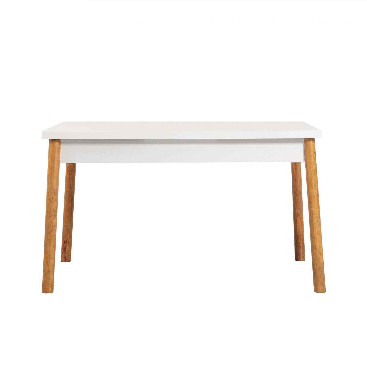 Masa de dining, Hanah Home, pal melaminat, pin atlantic si alb, 120x75x77 cm — imaginea 2