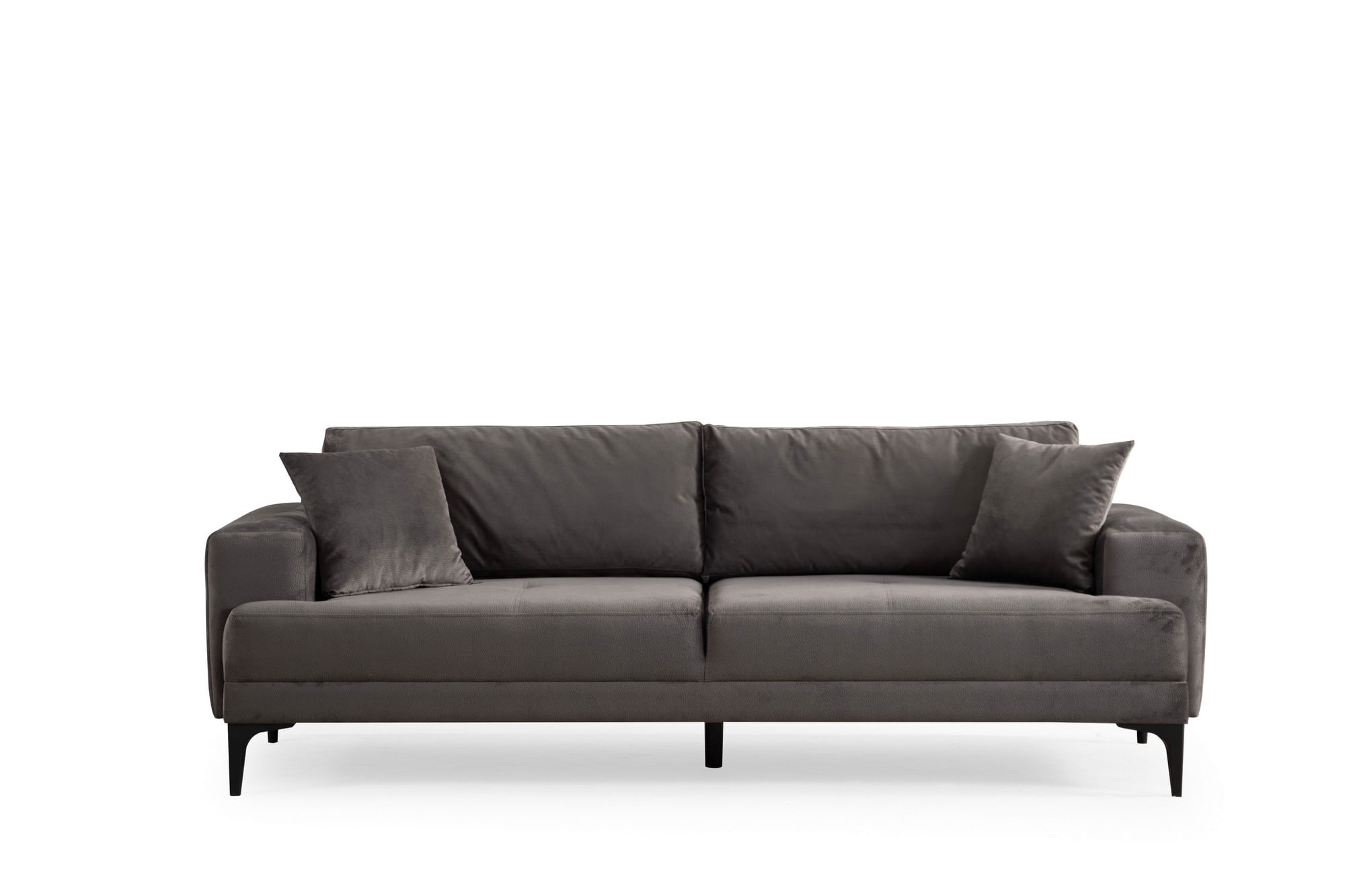 Canapea 3 locuri, Atelier Del Sofa, lemn fag si pal, antracit, 234x100x78 cm — imaginea 7
