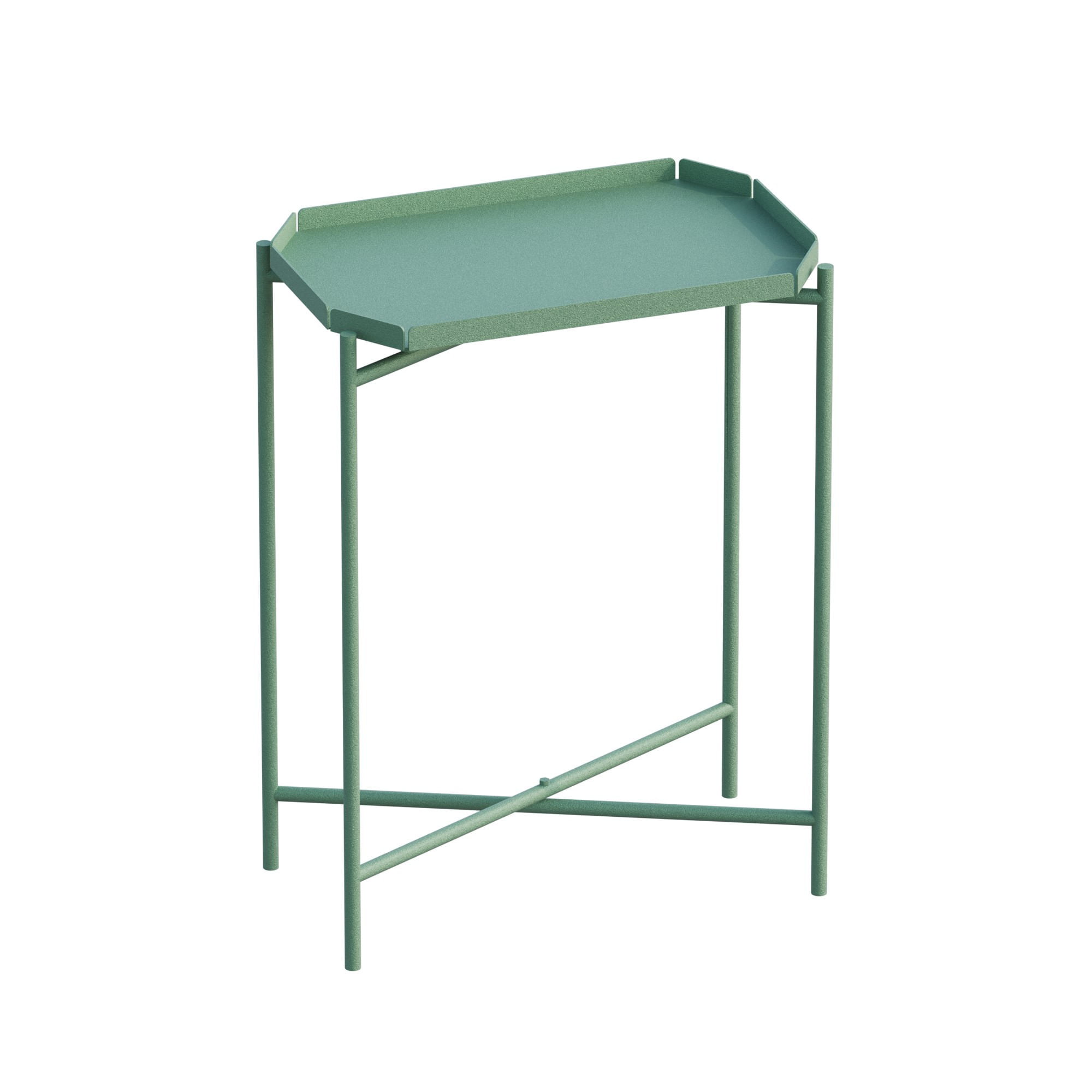 Masuta de cafea, Hanah Home, metal, verde, 26x40x56 cm — imaginea 3