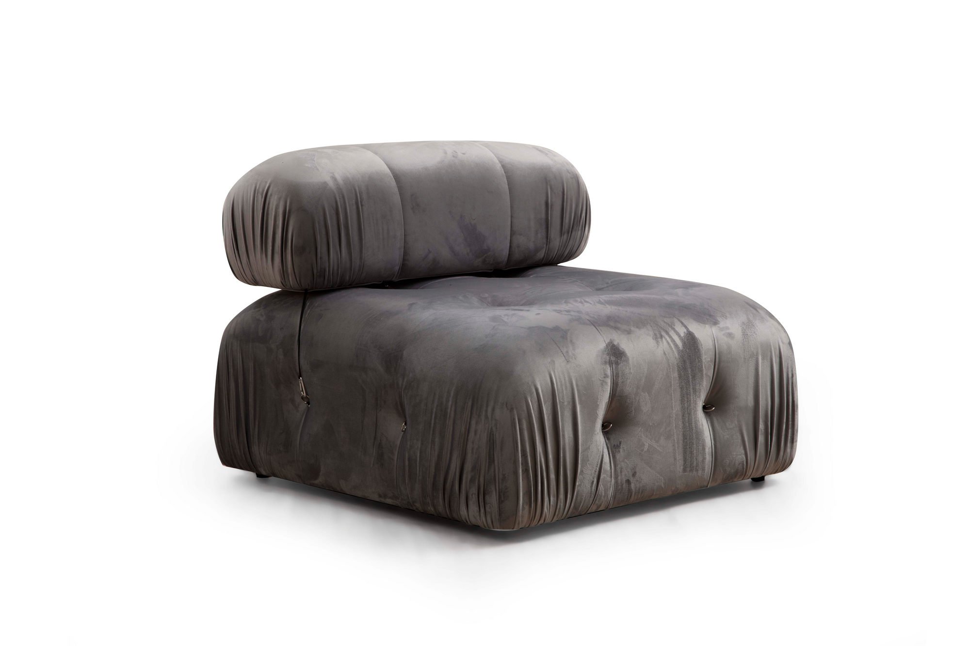 Canapea 3 locuri, Hanah Home, lemn fag si pal, gri, 288x95x75 cm — imaginea 4