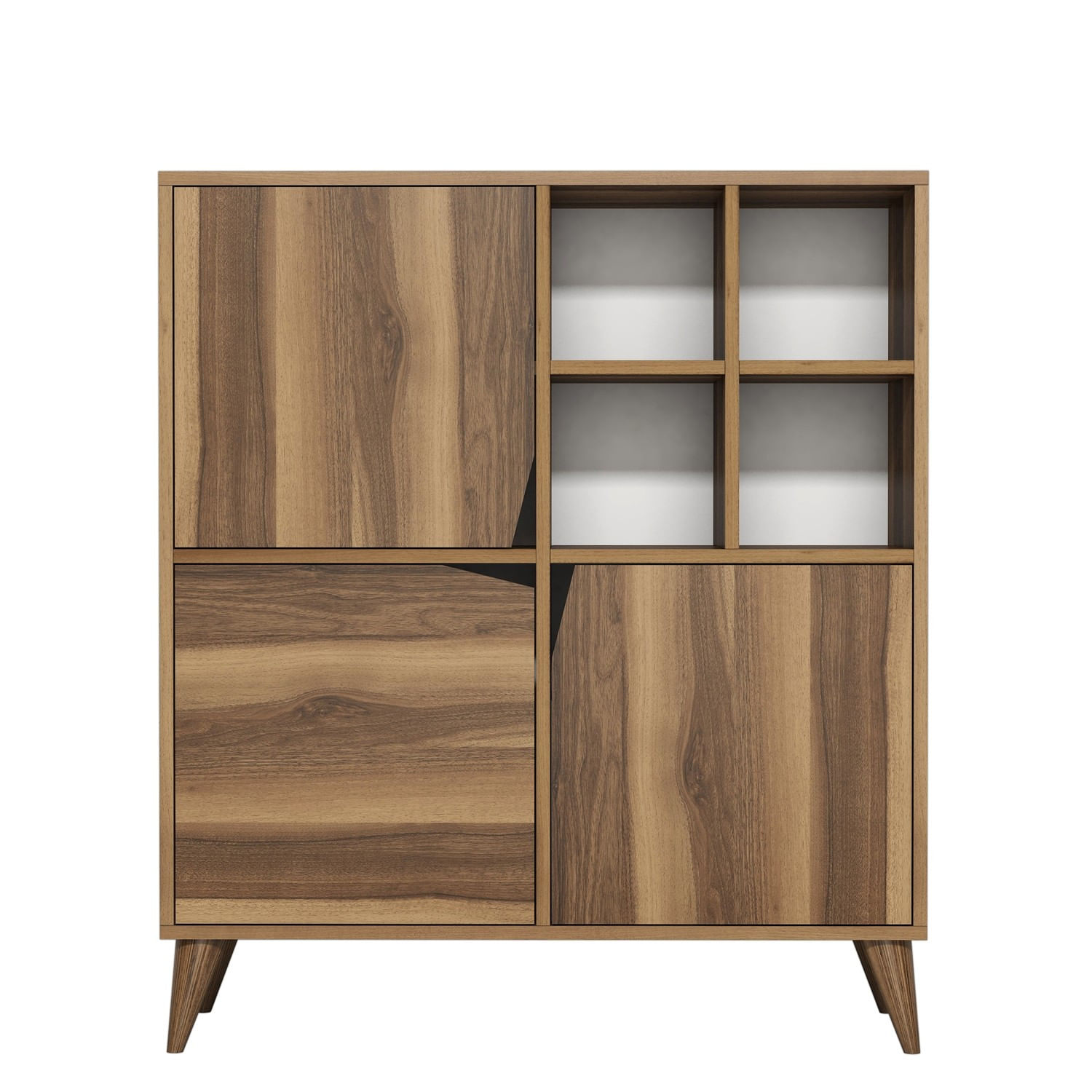 Dulap multifunctional, Hanah Home, pal melaminat, nuc, 100x30x115 cm — imaginea 5