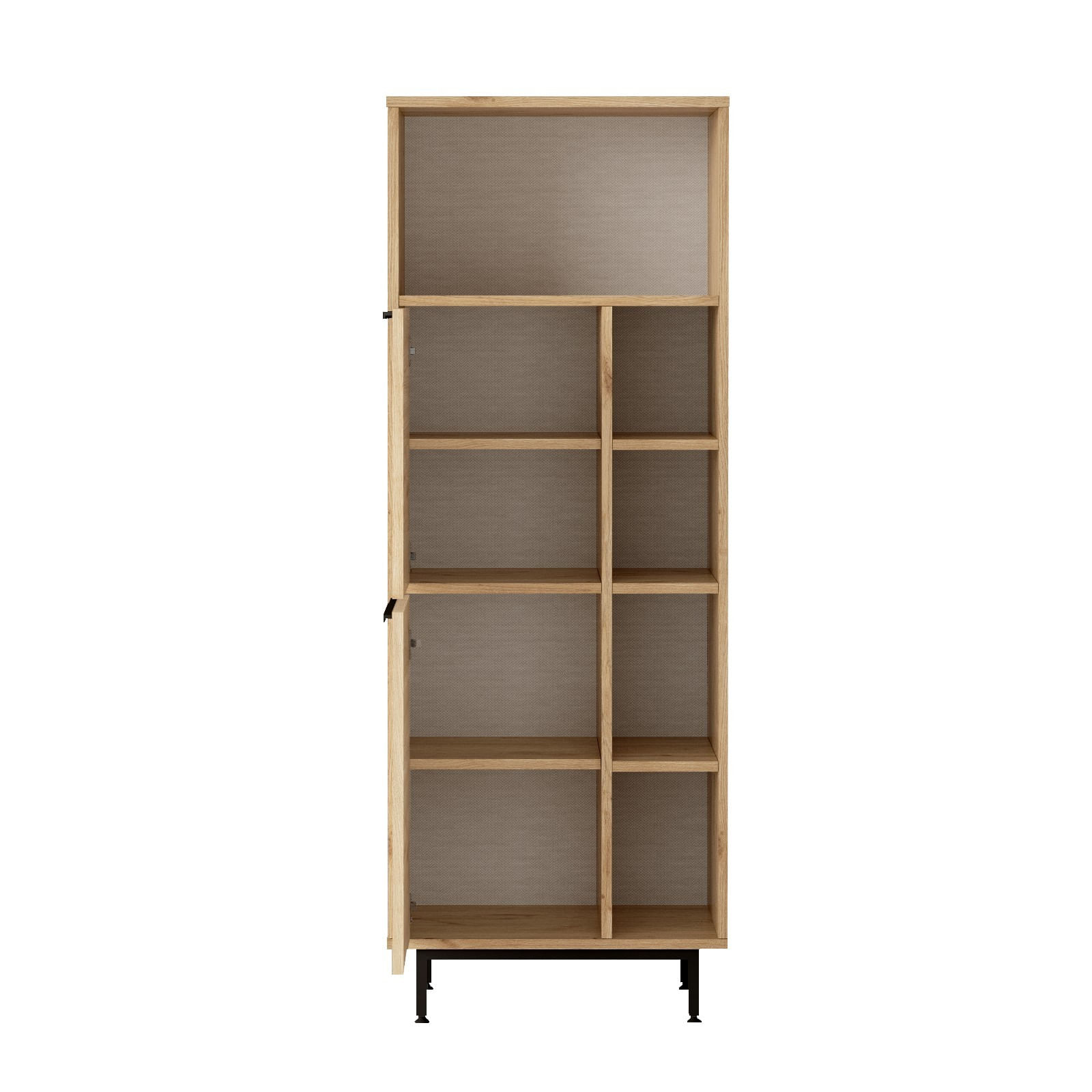 Dulap de bucatarie, Hanah Home, pal melaminat, nuc stejar, 60x35.5x149.6 cm — imaginea 4