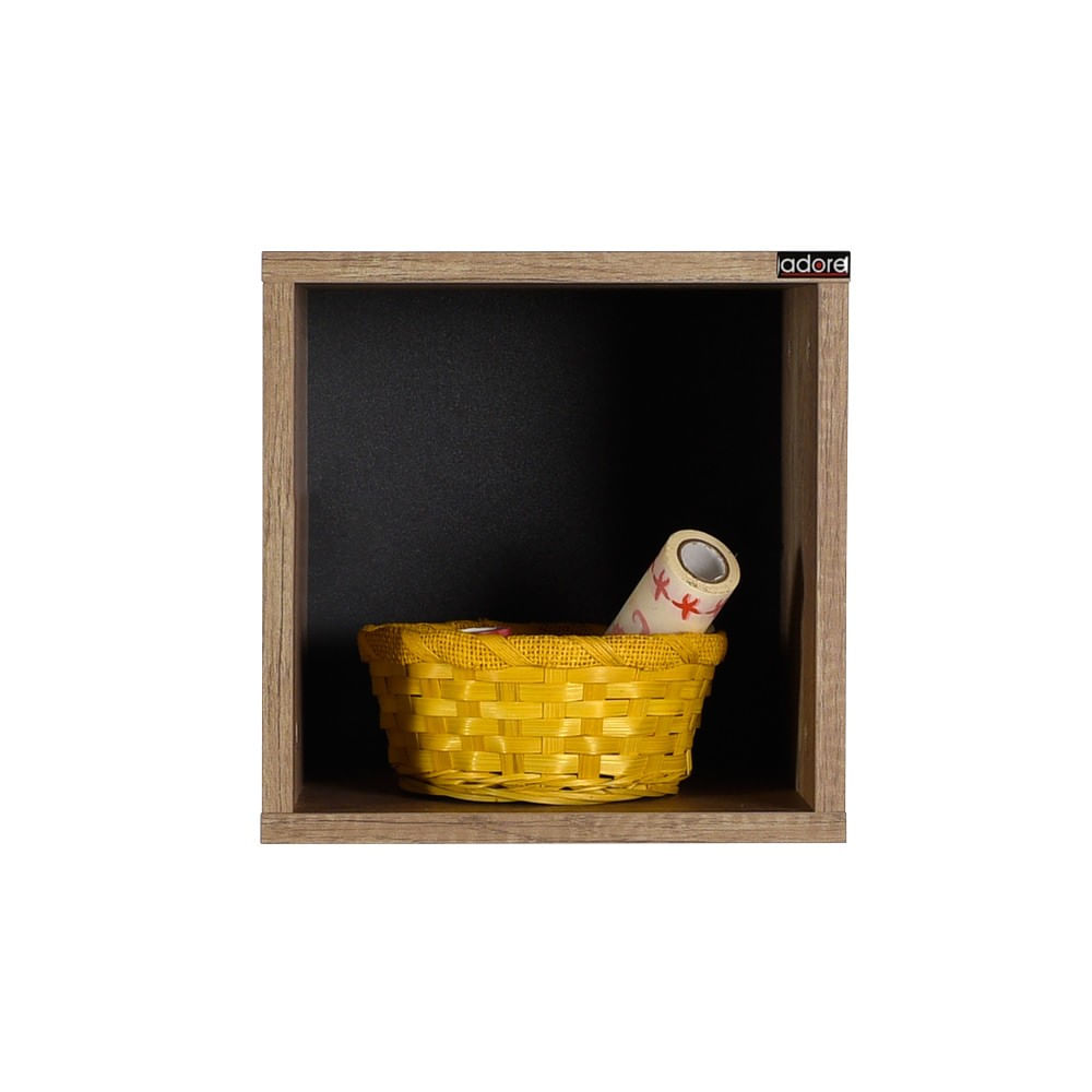 Raft de perete, Hanah Home, pal melaminat, nuc deschis, 33x33x19 cm — imaginea 2