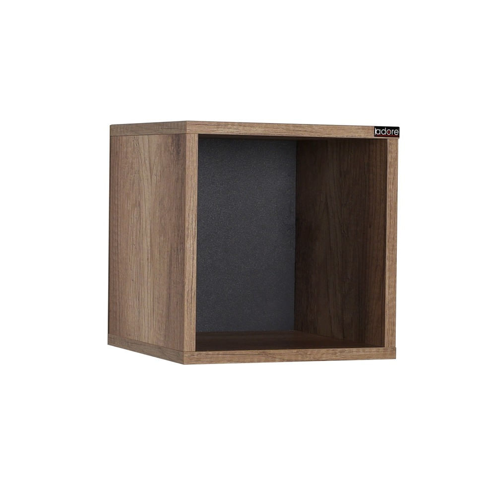 Raft de perete, Hanah Home, pal melaminat, nuc deschis, 33x33x19 cm — imaginea 3