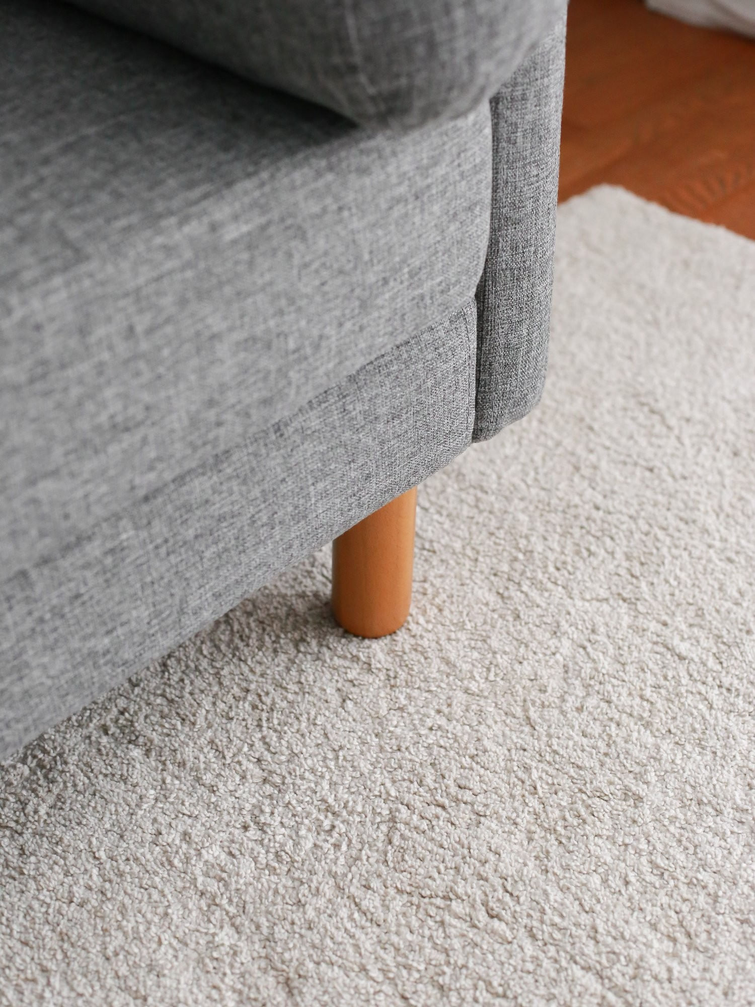 Canapea 3 locuri, Atelier Del Sofa, lemn de carpen, in, gri, 196x93x82 cm — imaginea 2