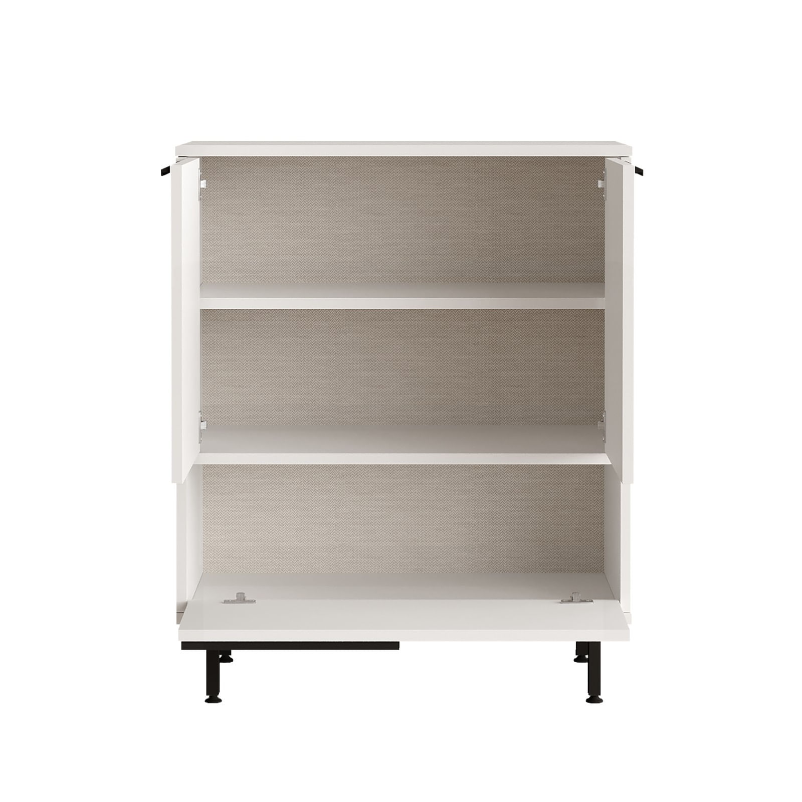 Dulap bucatarie, Hanah Home, panou de particule melaminat, alb, 74.8x35.5x90.4 cm — imaginea 3