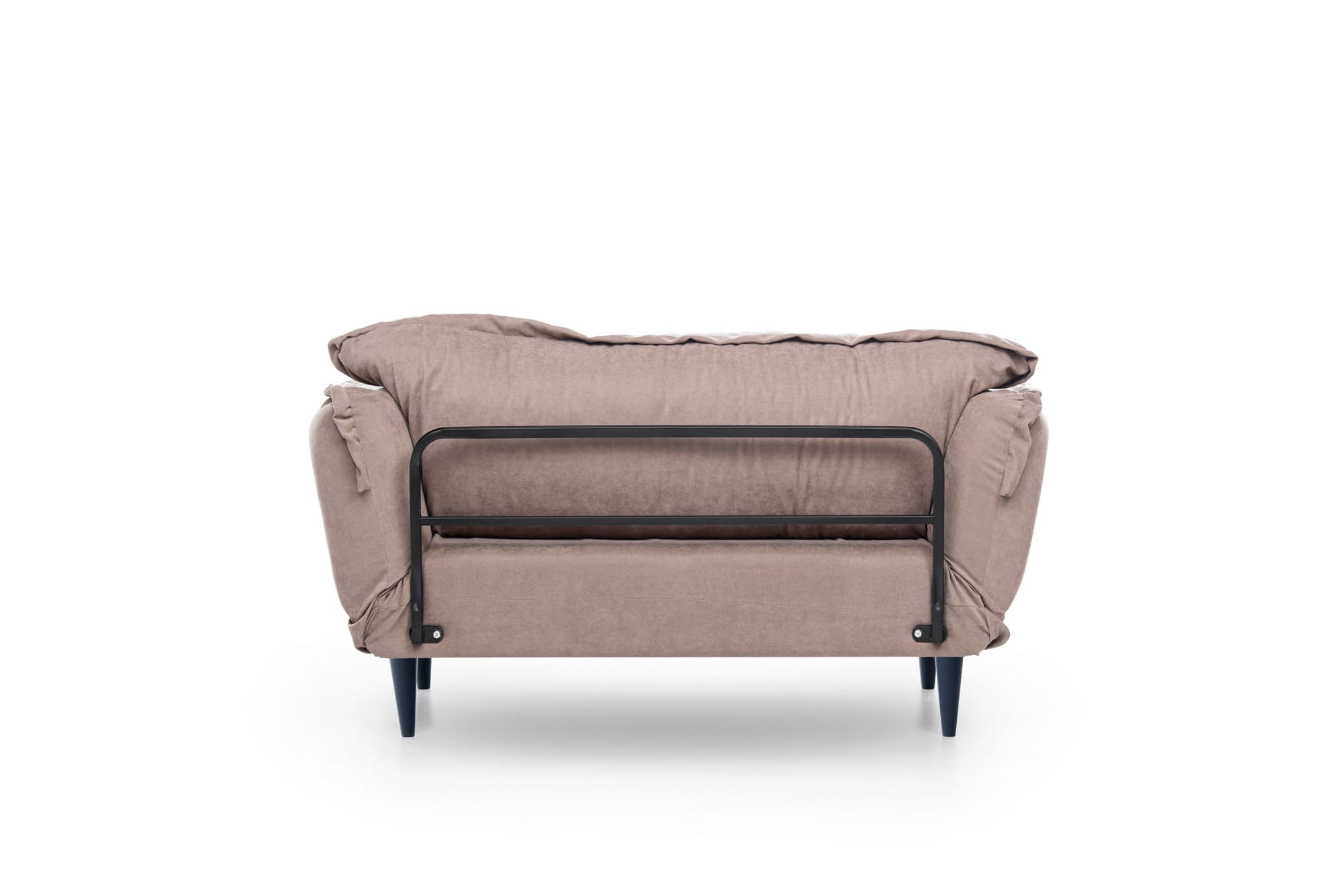 Canapea extensibila, Hanah Home, structura metalica, stofa in, mink, 200x70 cm — imaginea 10