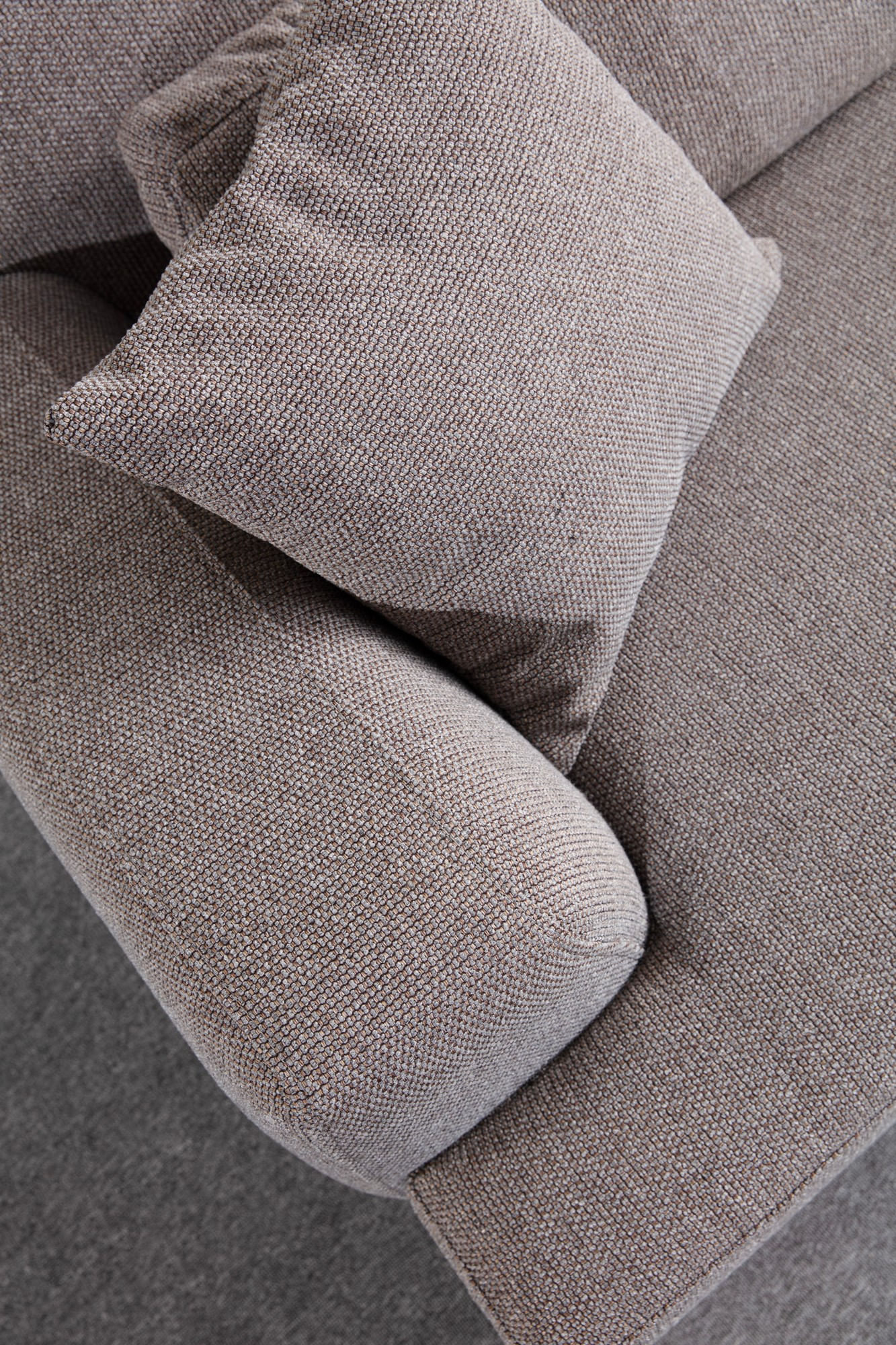 Canapea 3 locuri, Atelier Del Sofa, material textil, maro si gri, 240x100x75 cm — imaginea 7