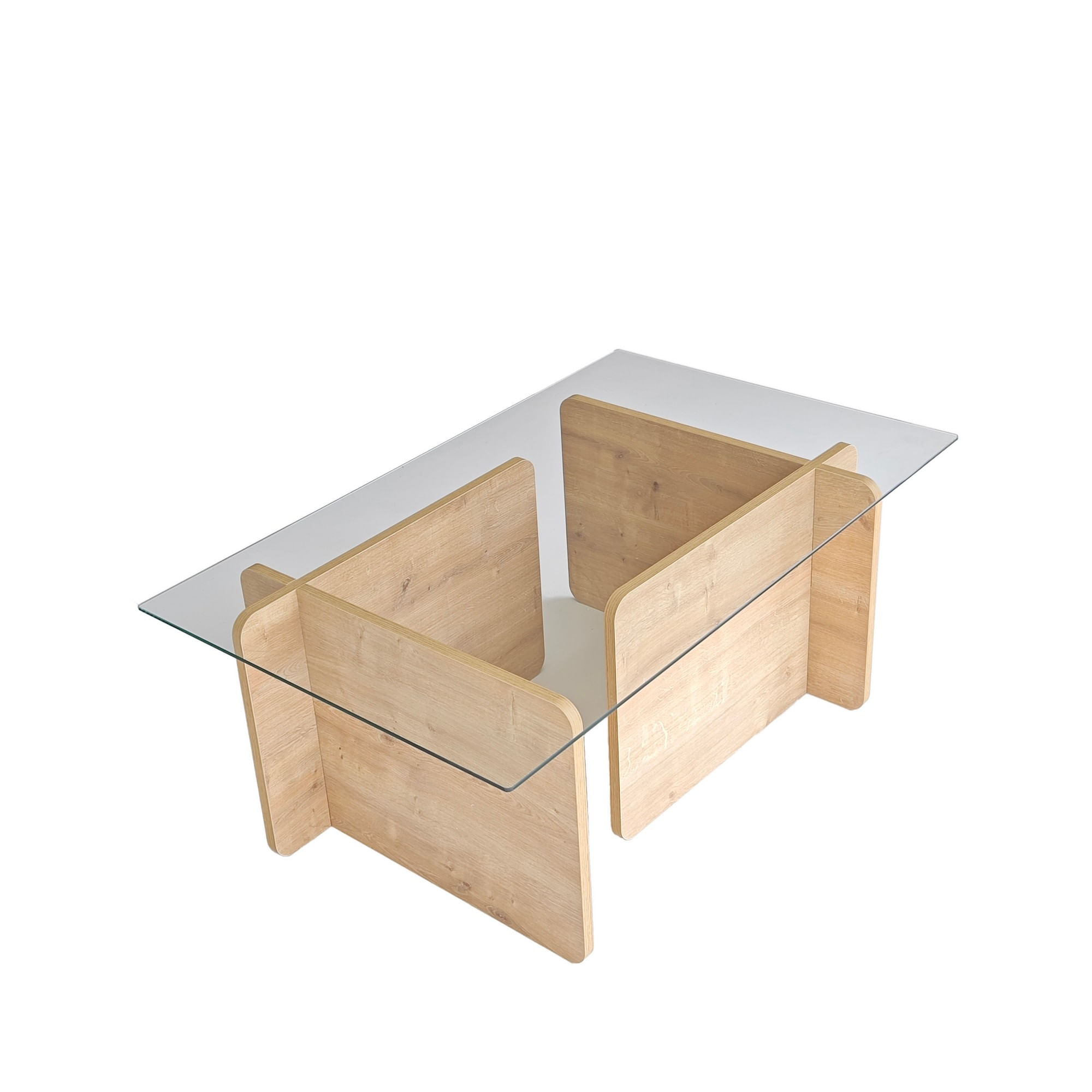 Masuta de cafea, Hanah Home, pal melaminat, safir, 105x65x40 cm — imaginea 2