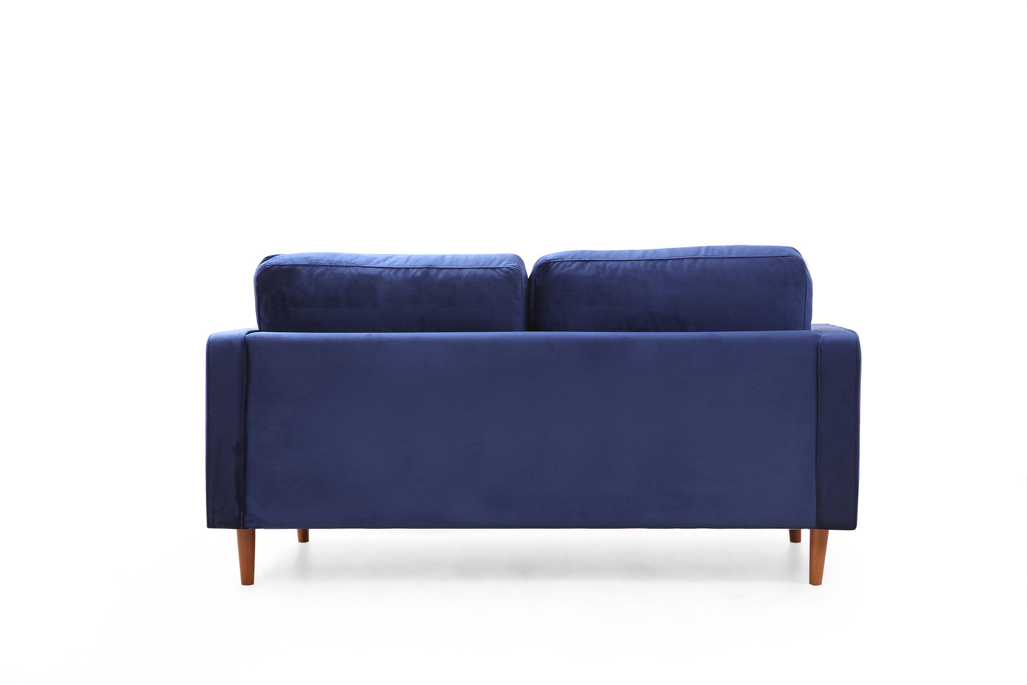 Canapea 2 locuri, Atelier Del Sofa, lemn fag si panouri aglomerate, albastru marin, 175x90x70 cm — imaginea 4