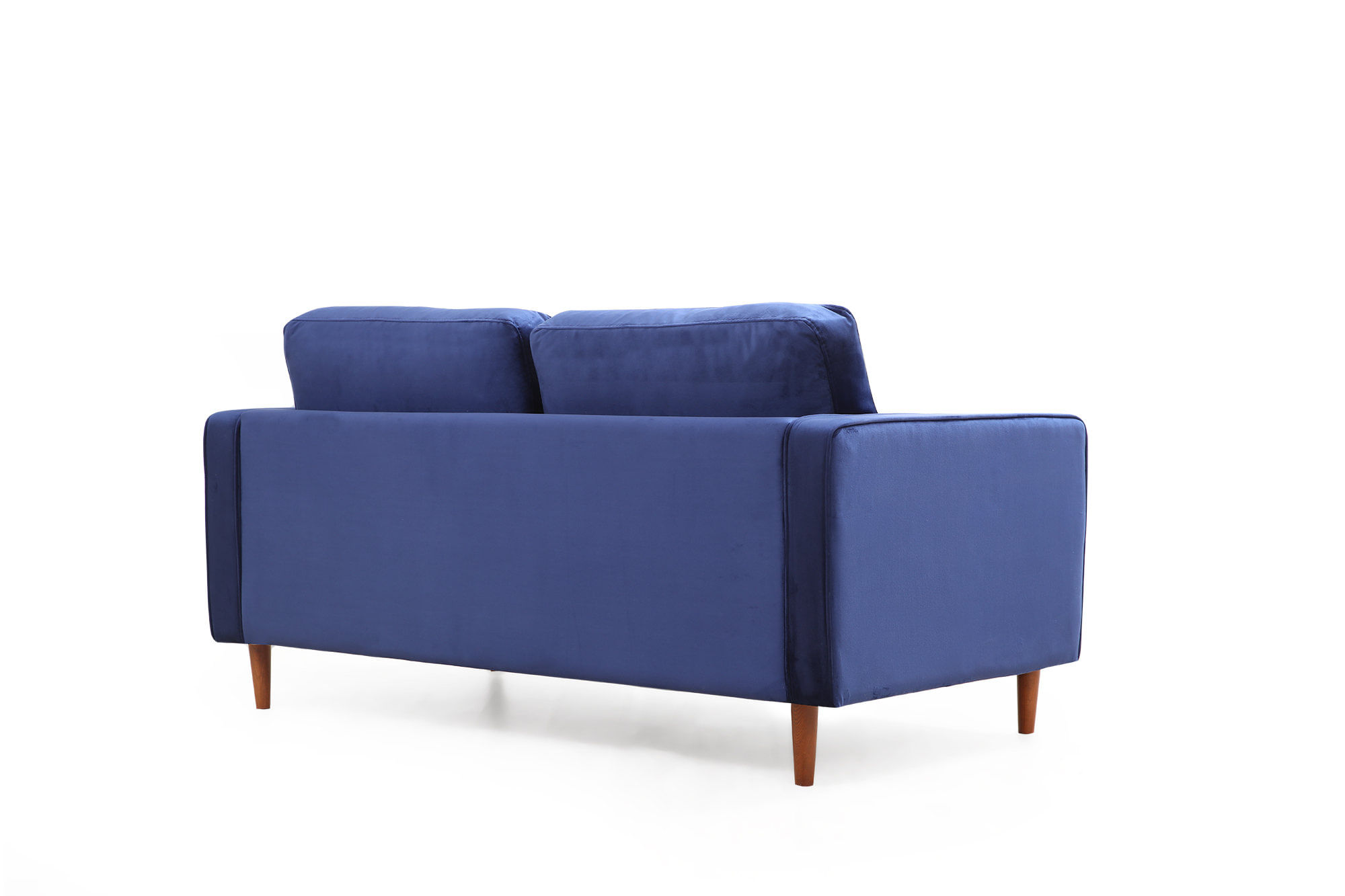 Canapea 2 locuri, Atelier Del Sofa, lemn fag si panouri aglomerate, albastru marin, 175x90x70 cm — imaginea 6