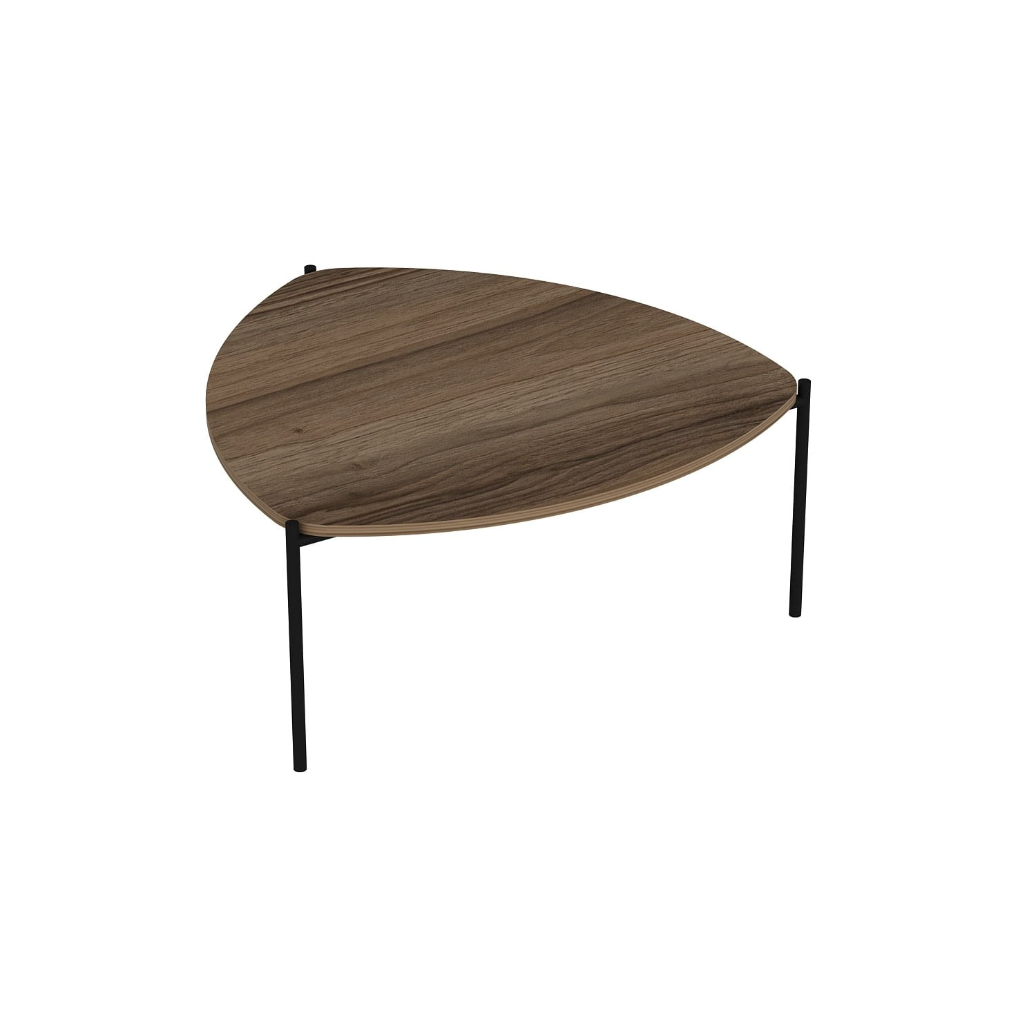 Masuta de cafea, Hanah Home, pal melaminat, nuc, 90x40x89 cm — imaginea 2