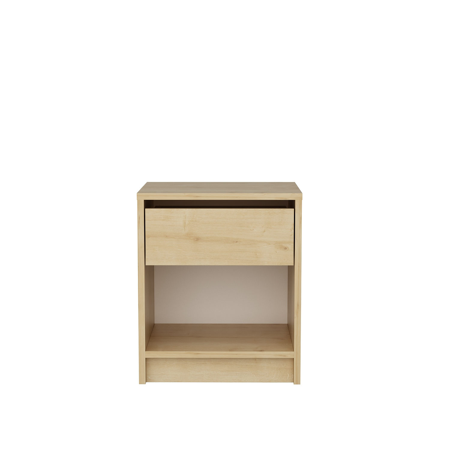 Noptiera, Hanah Home, pal melaminat, stejar, 44.6x35.9x52.8 cm — imaginea 3