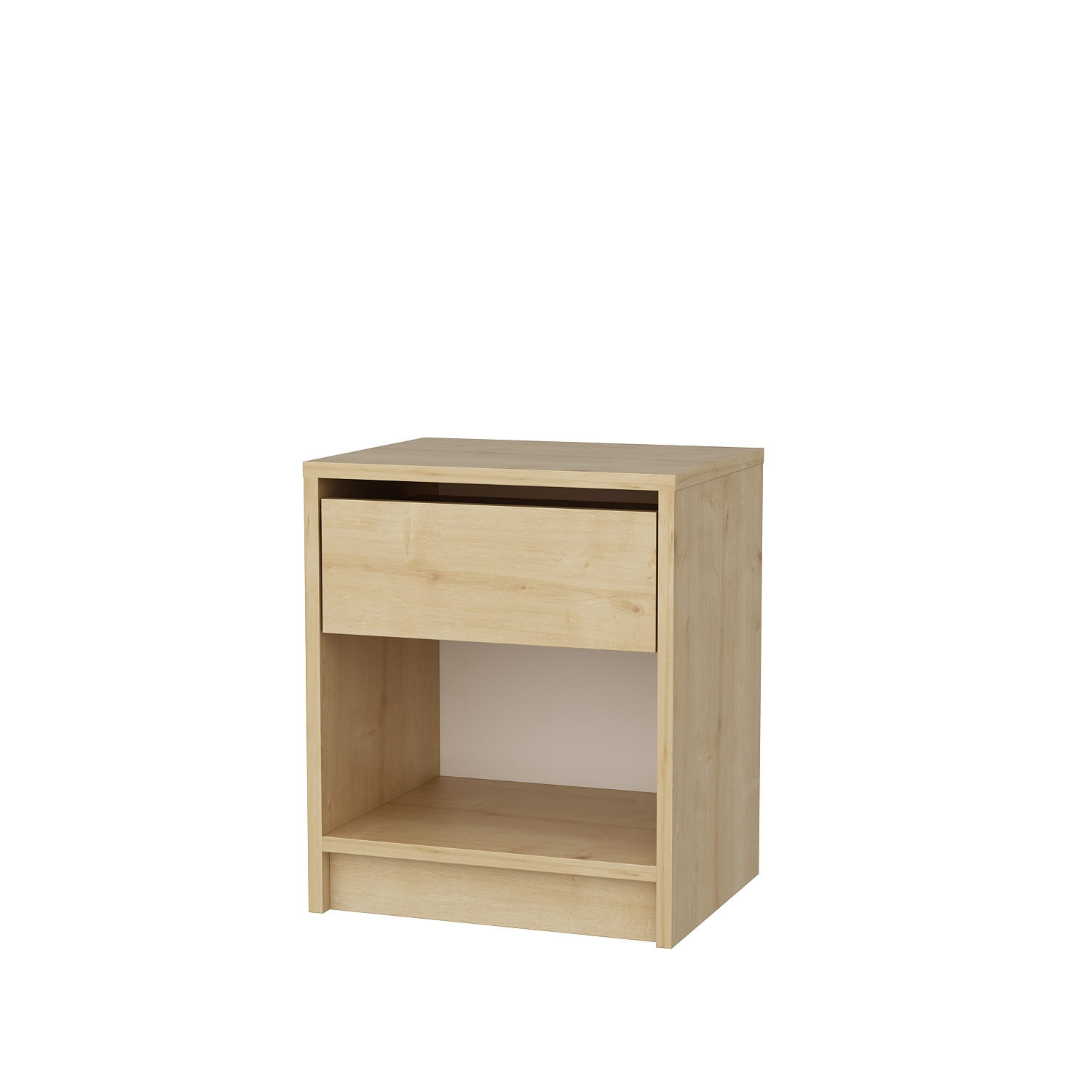 Noptiera, Hanah Home, pal melaminat, stejar, 44.6x35.9x52.8 cm — imaginea 4