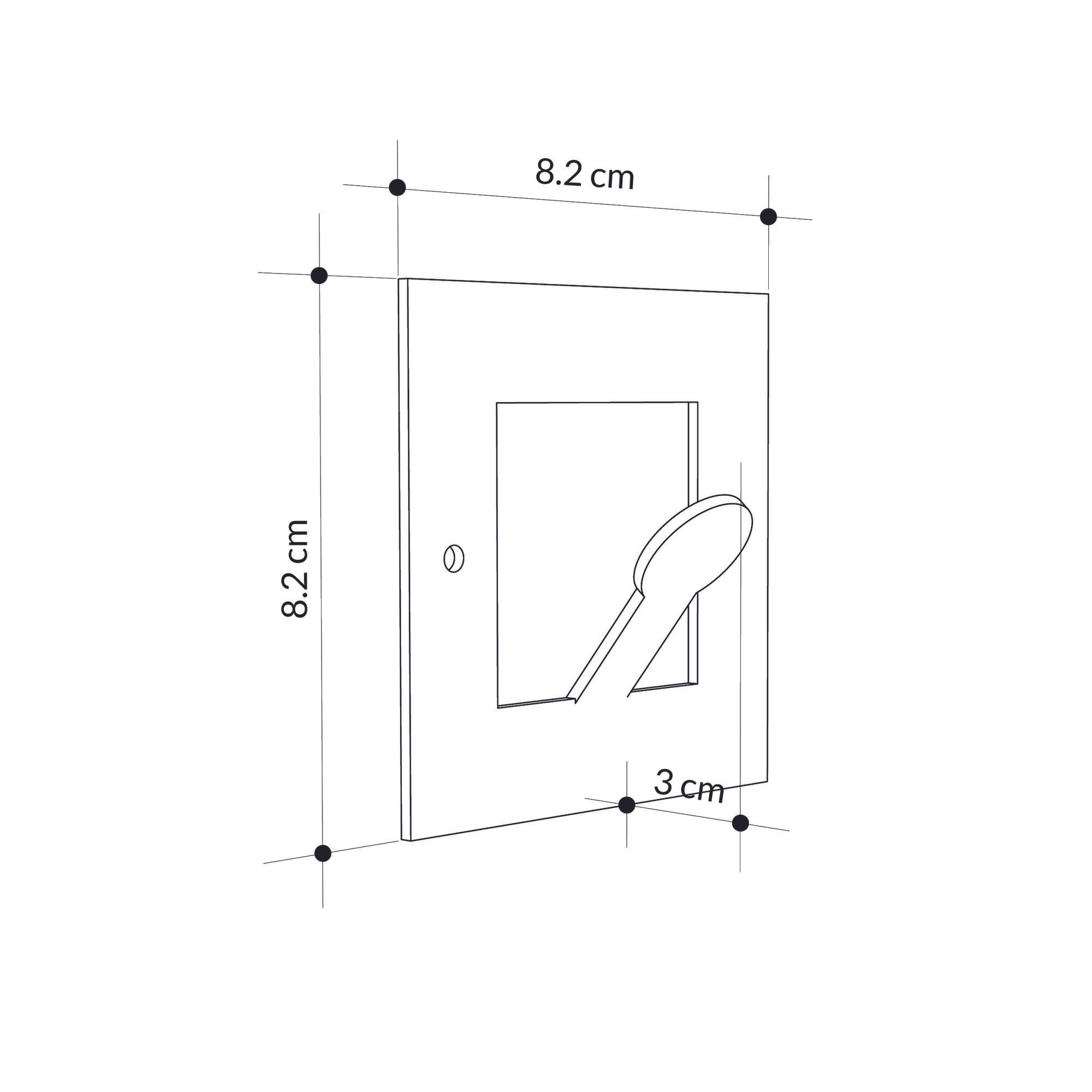 Cuier, Wallxpert, metal, negru, 8.2x8.2x3 cm — imaginea 6