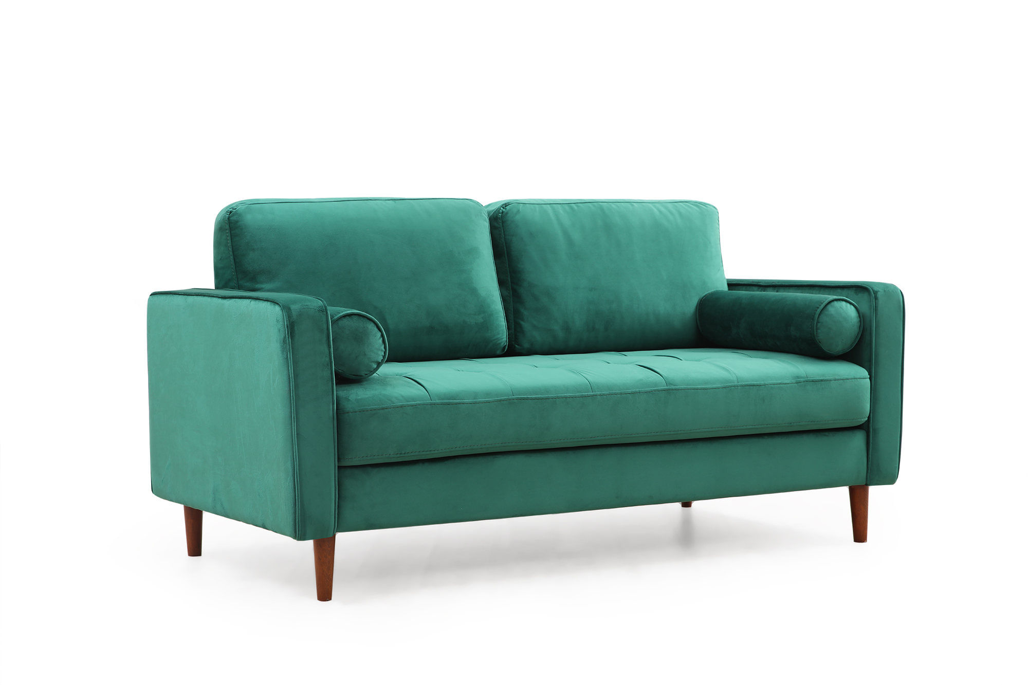 Canapea 2 locuri, Atelier Del Sofa, lemn fag si pal, verde, 175x90x70 cm — imaginea 2
