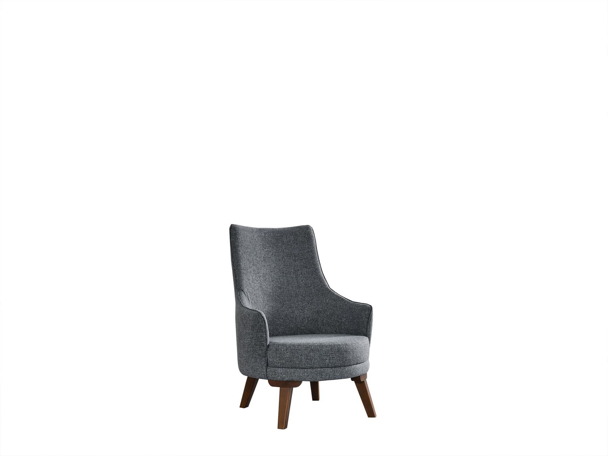 Fotoliu, Atelier Del Sofa, lemn fag si pal, gri deschis, 72x87x102 cm — imaginea 2