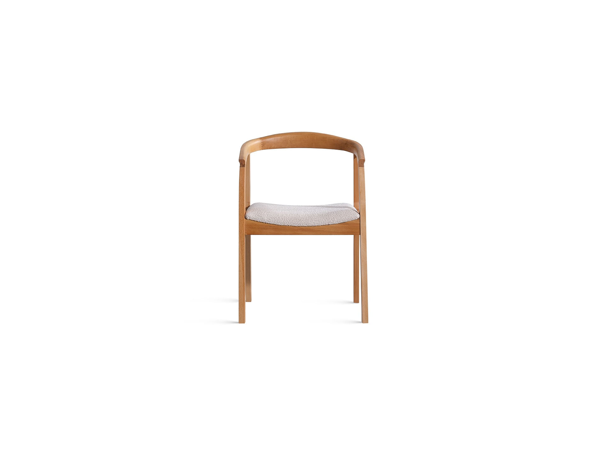 Fotoliu, Hanah Home, lemn de fag, tesatura teddy, natural, 50x70x53 cm — imaginea 3