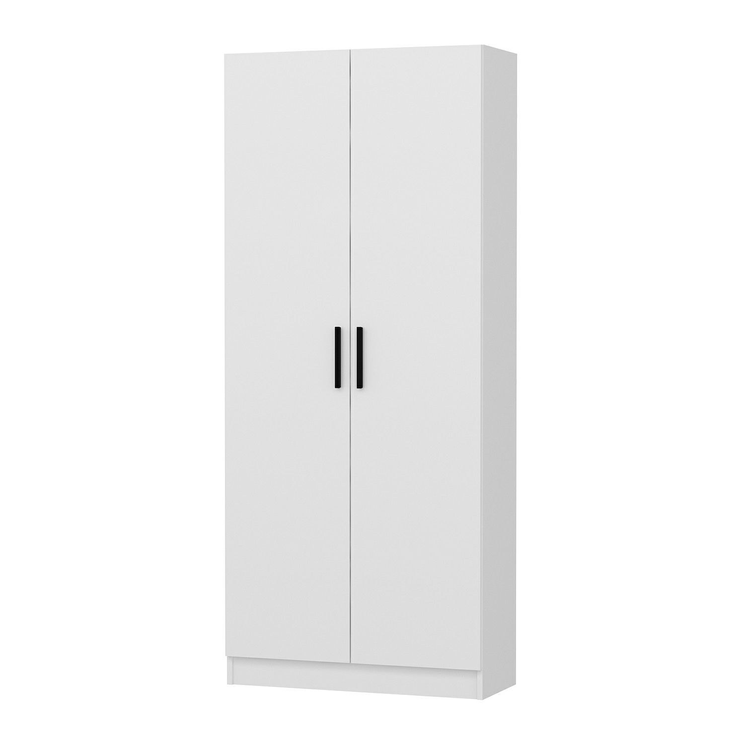 Cuier, Hanah Home, pal melaminat, alb, 90x35x210 cm — imaginea 5