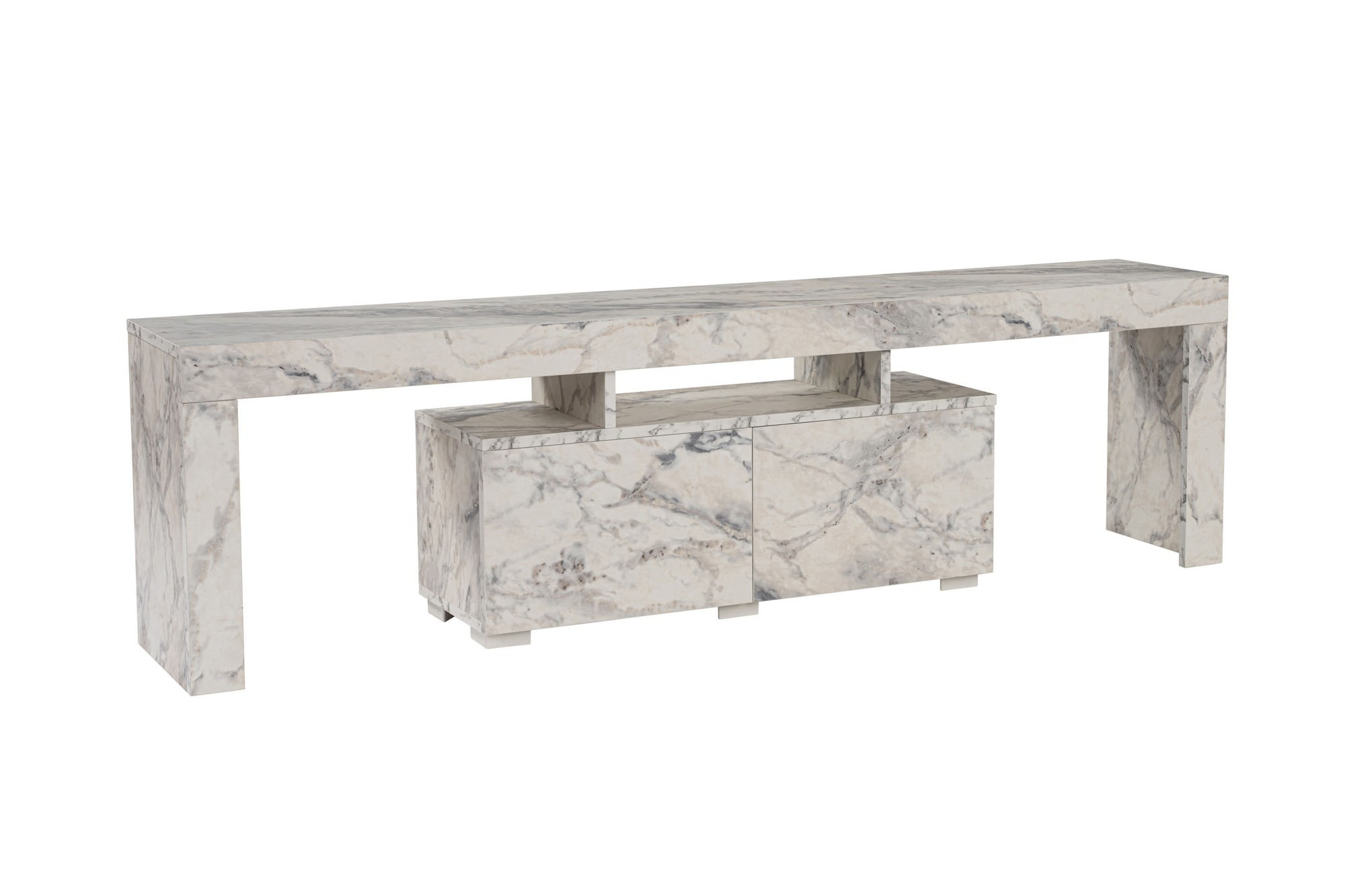 Comoda tv, Hanah Home, panou de particule melaminat, marmura freesia, 180x50x31.3 cm — imaginea 6