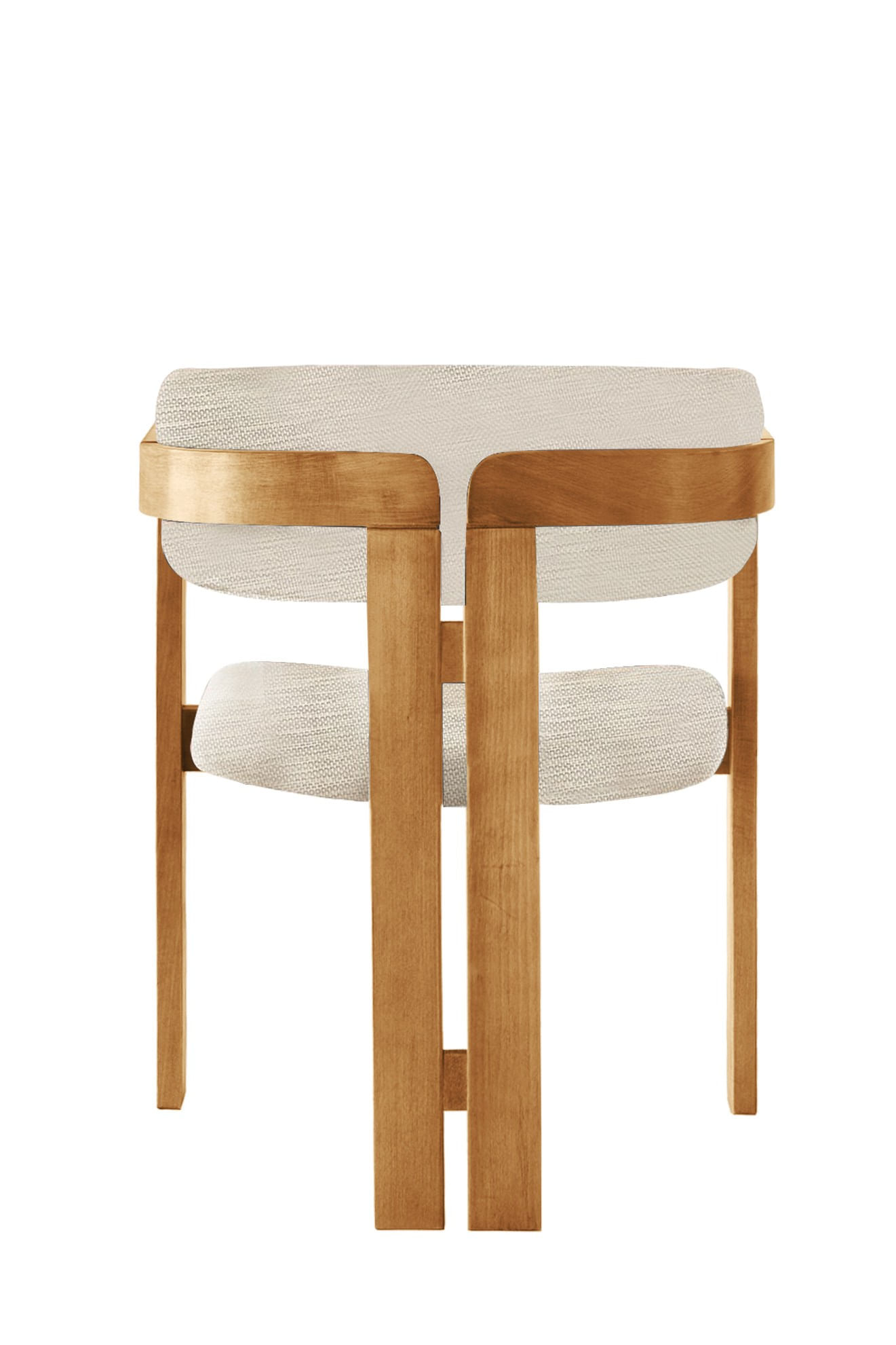 Fotoliu, Hanah Home, lemn, gri deschis si stejar, 58x49x76 cm — imaginea 2