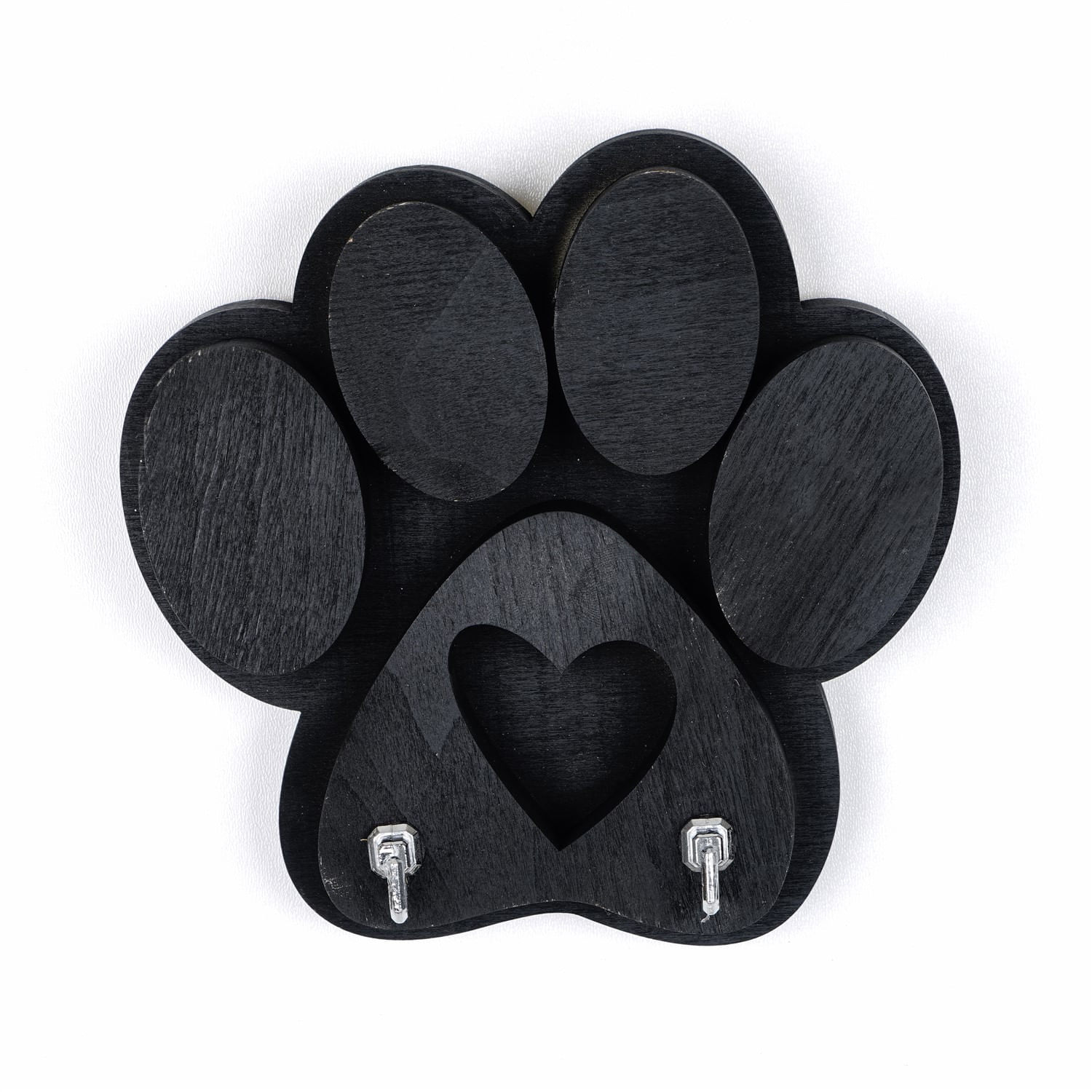 Cuier, Wallxpert, placaj, negru, 17x4x18 cm — imaginea 3