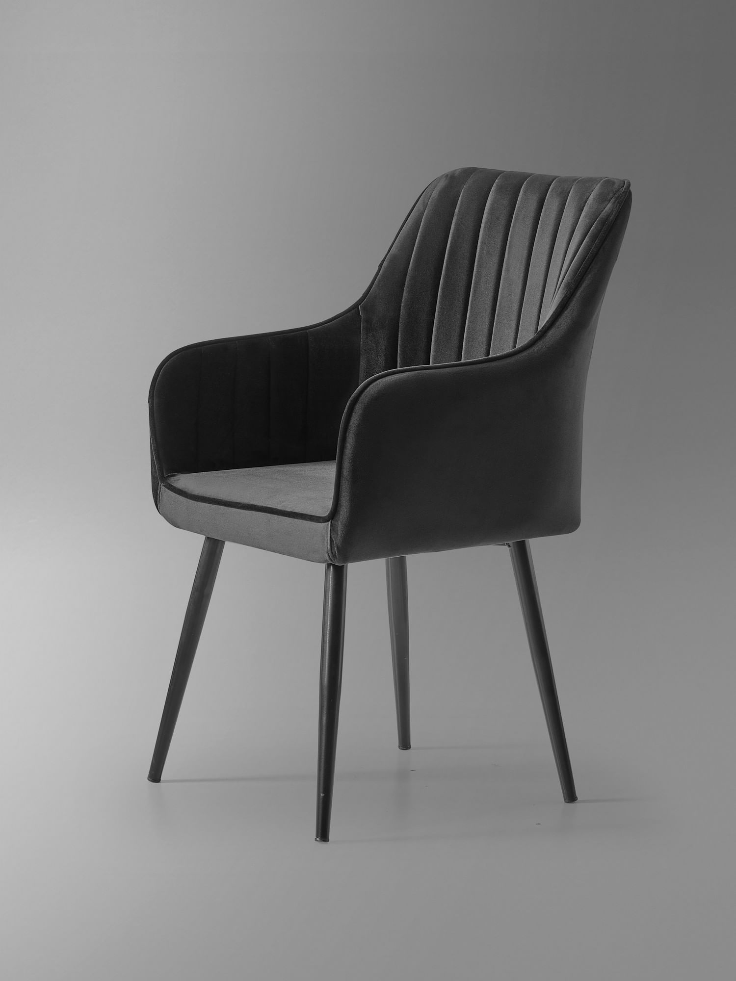 Fotoliu, Hanah Home, mdf, negru, 46x44x89 cm — imaginea 2