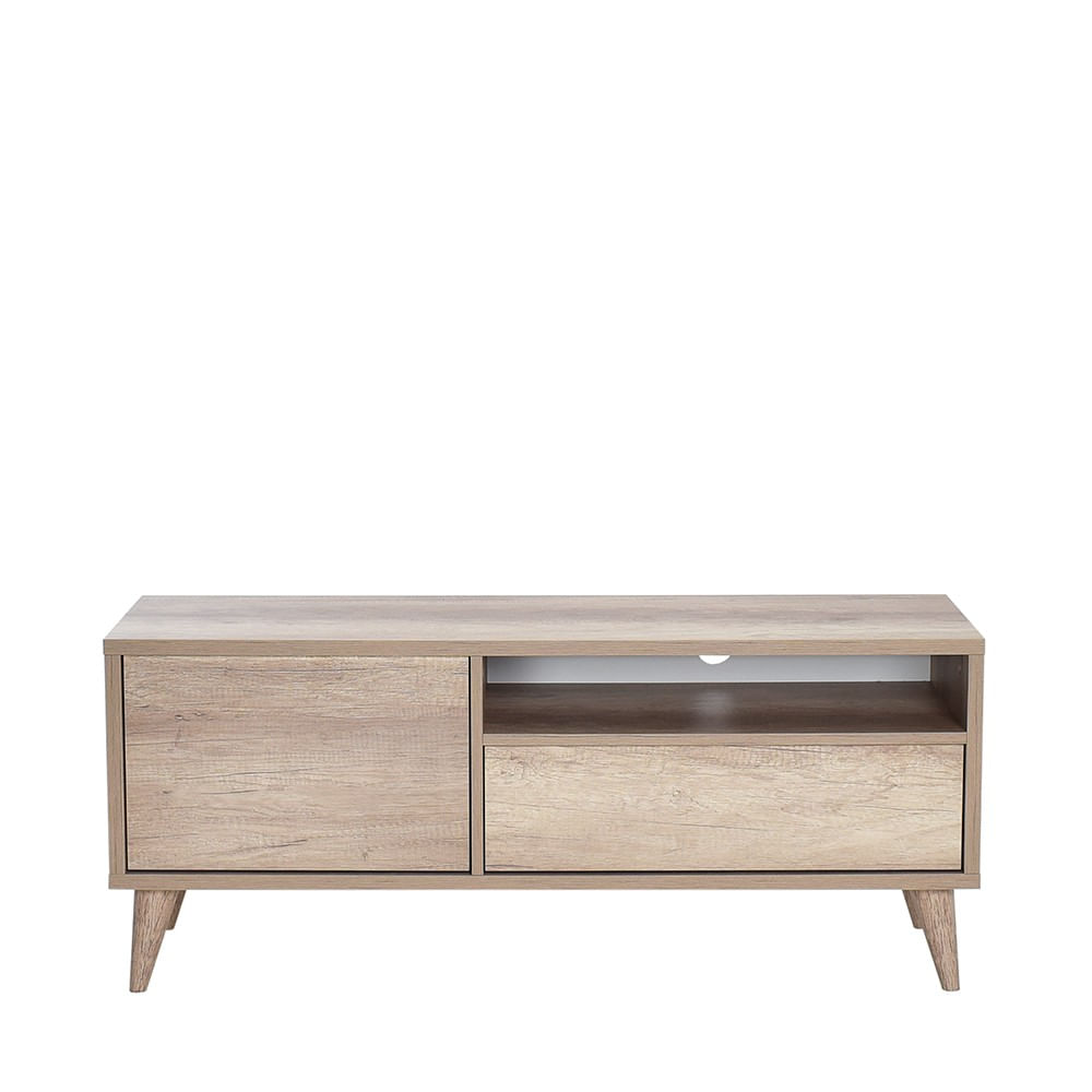 Comoda tv, Hanah Home, pal melaminat, nuc deschis, 120x40x50 cm — imaginea 2