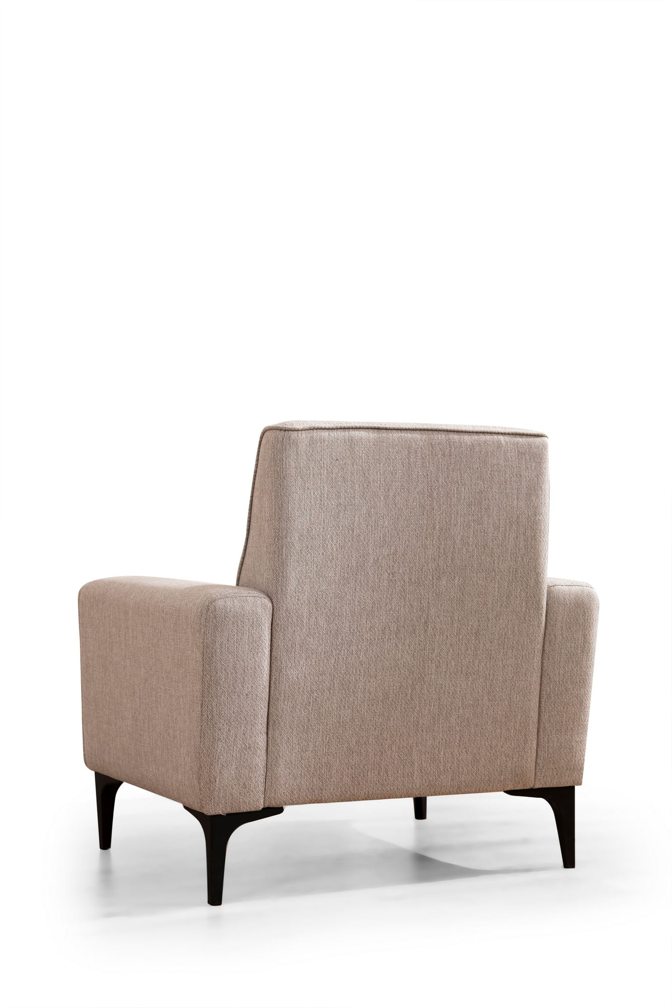 Fotoliu, Atelier Del Sofa, lemn de fag si panouri aglomerate, maro deschis, 90x85x77 cm — imaginea 3