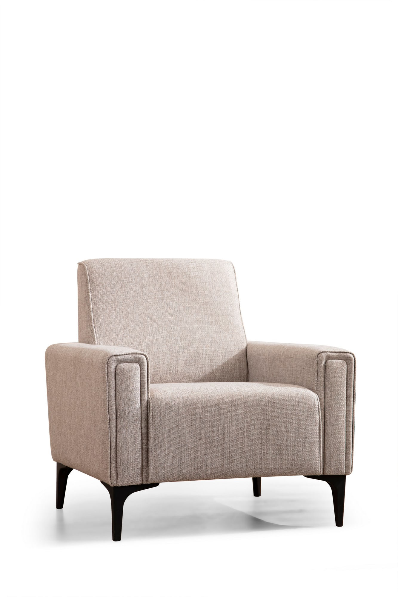 Fotoliu, Atelier Del Sofa, lemn de fag si panouri aglomerate, maro deschis, 90x85x77 cm — imaginea 4