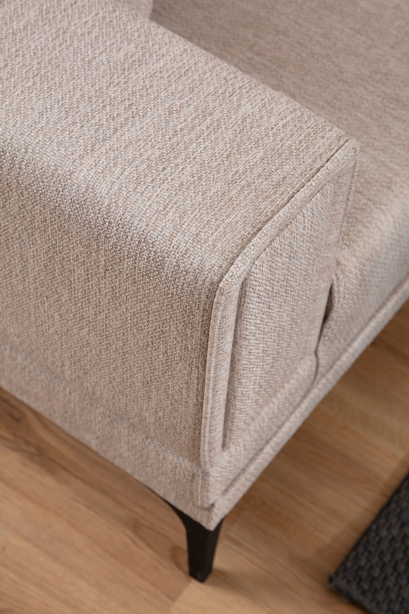 Fotoliu, Atelier Del Sofa, lemn de fag si panouri aglomerate, maro deschis, 90x85x77 cm — imaginea 5