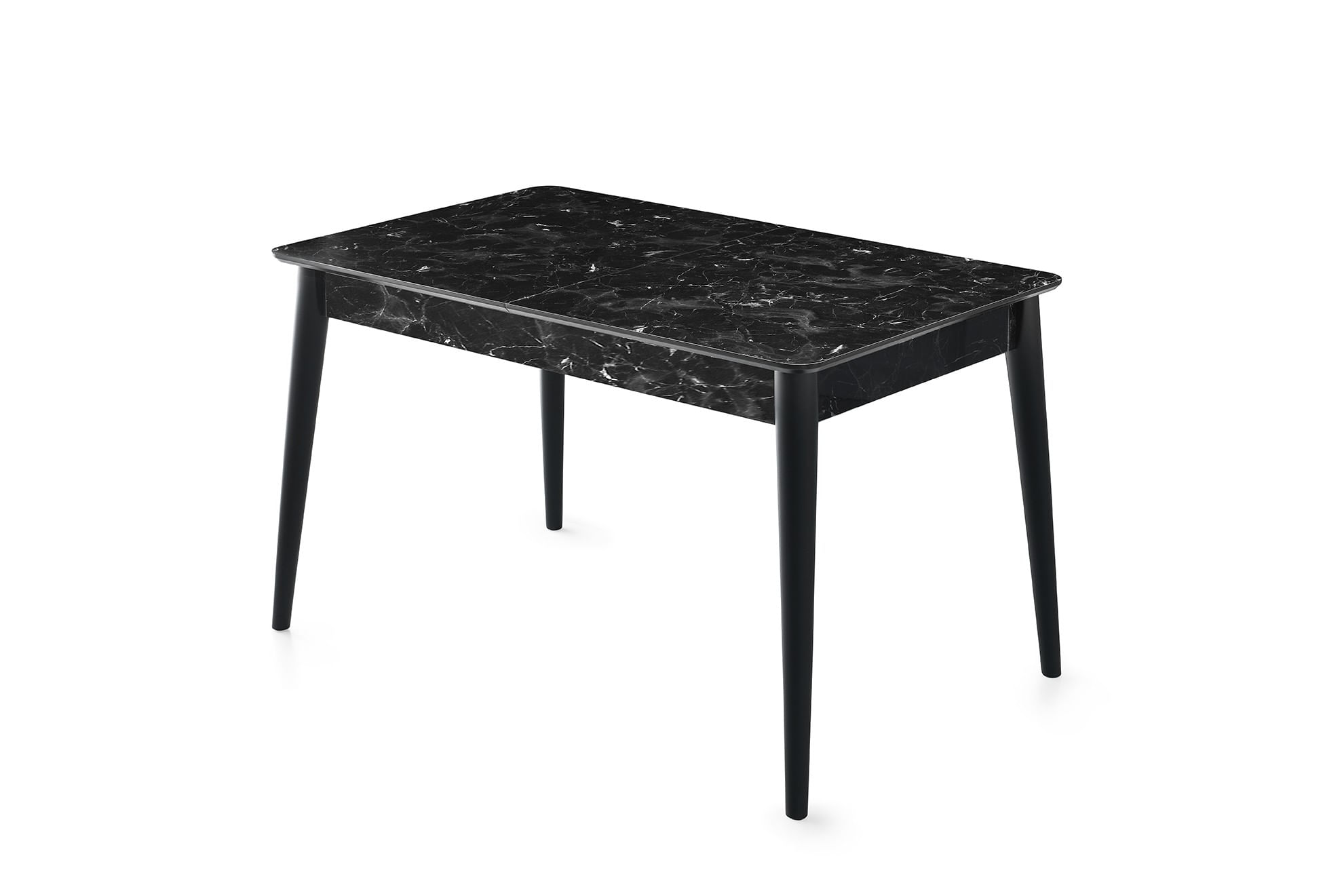Masa extensibila de dining, Hanah Home, mdf, antracit, 130x80x75 cm