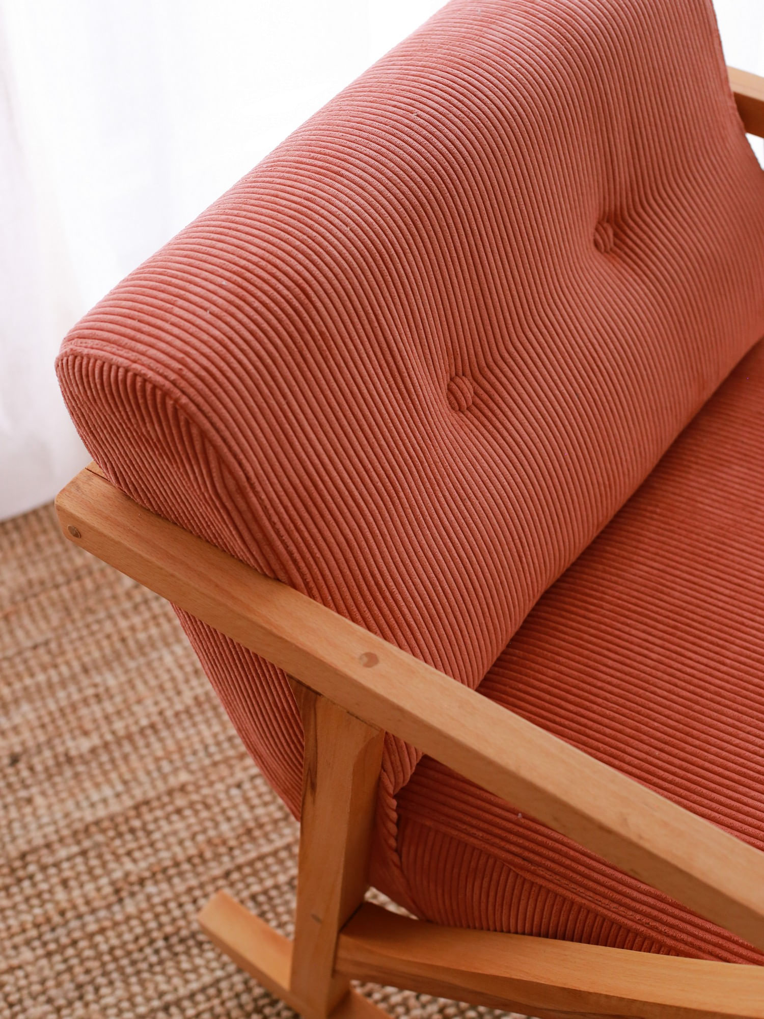 Fotoliu, Atelier Del Sofa, catifea, vermilion, 85x67x75 cm — imaginea 4