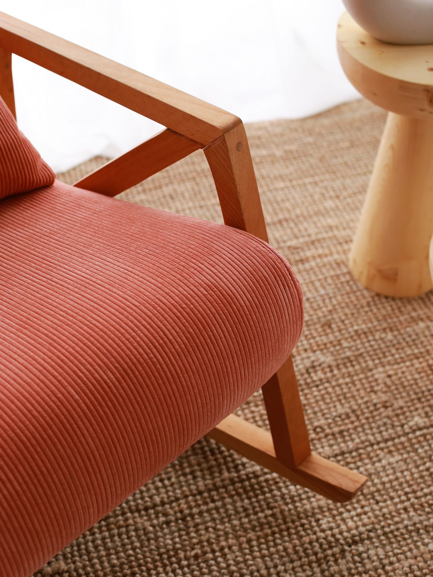 Fotoliu, Atelier Del Sofa, catifea, vermilion, 85x67x75 cm — imaginea 6