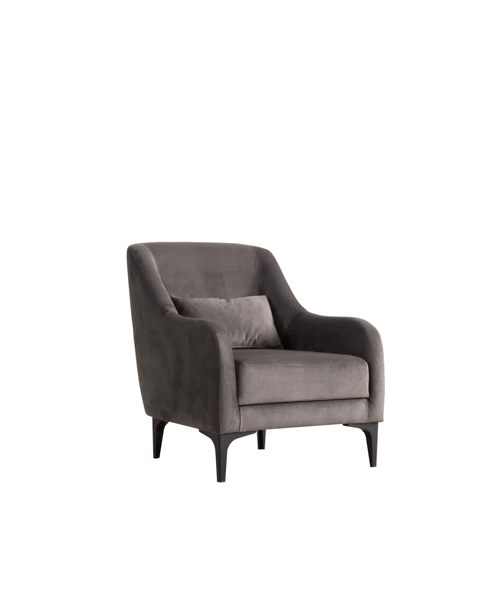 Fotoliu, Atelier Del Sofa, lemn fag si pal, antracit, 60x72x81 cm — imaginea 5