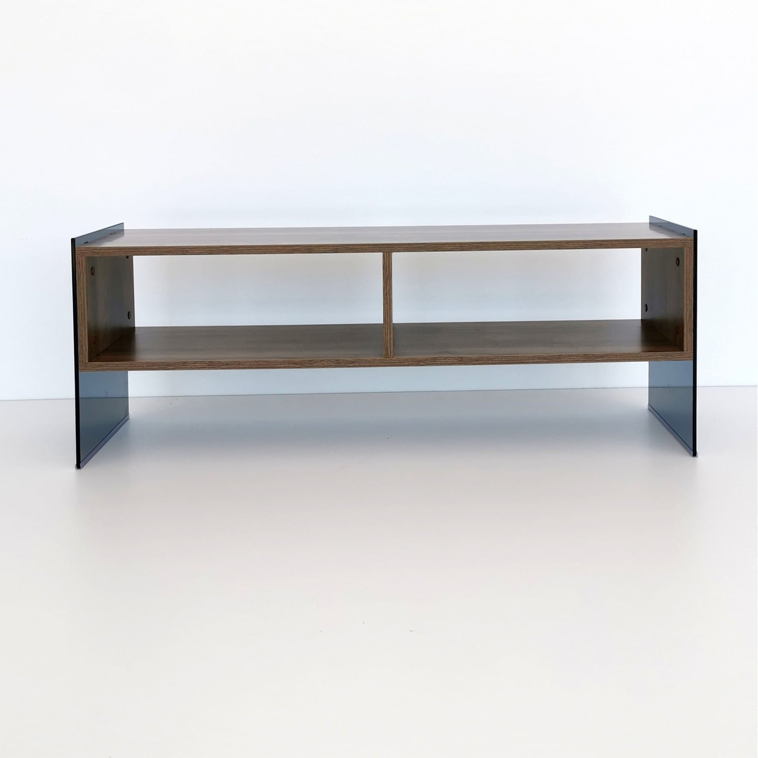 Comoda tv, Hanah Home, pal melaminat, nuc si fumuriu, 120x35x45 cm — imaginea 6
