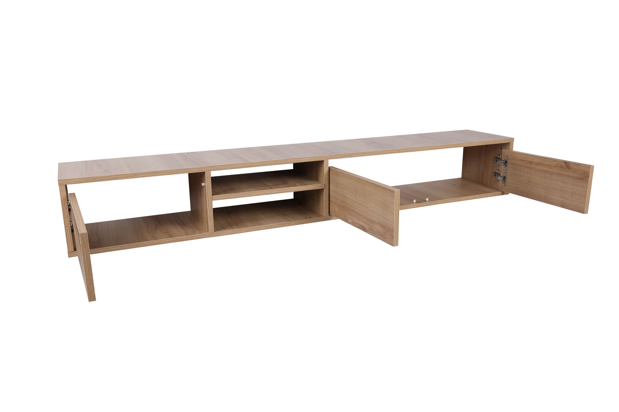 Comoda tv, Hanah Home, pal melaminat, stejar, 180x25x30 cm