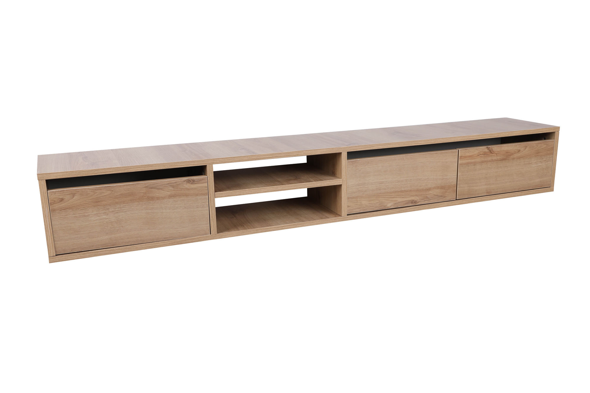 Comoda tv, Hanah Home, pal melaminat, stejar, 180x25x30 cm — imaginea 6