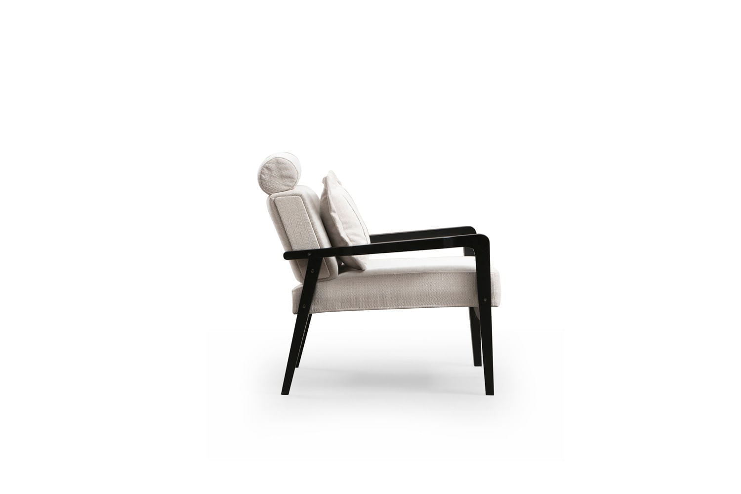 Fotoliu, Hanah Home, lemn de fag, crem, 77x90x84 cm — imaginea 2