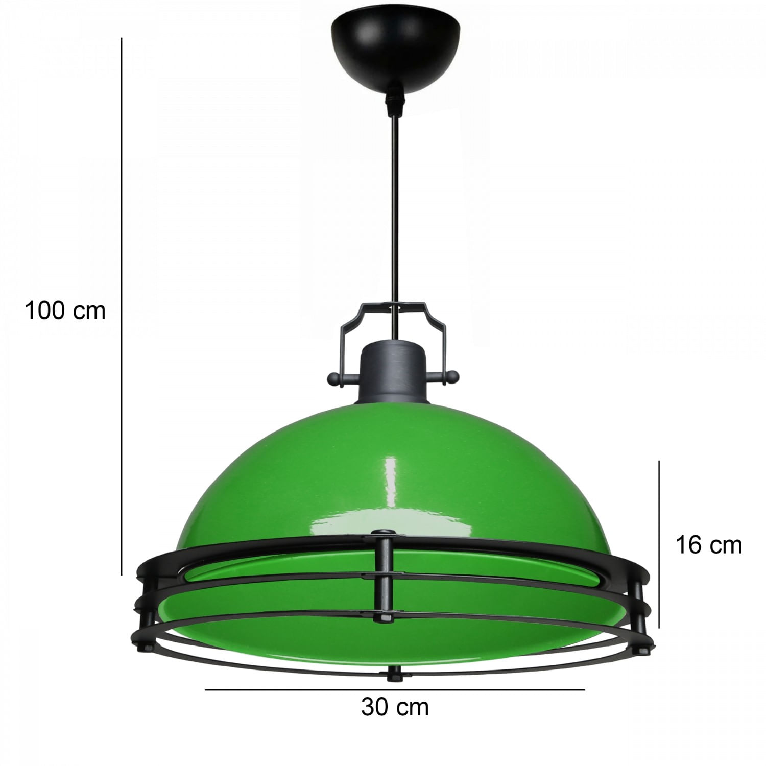 Candelabru, Opviq, metal, verde, diametru 30 cm, inaltime 100 cm