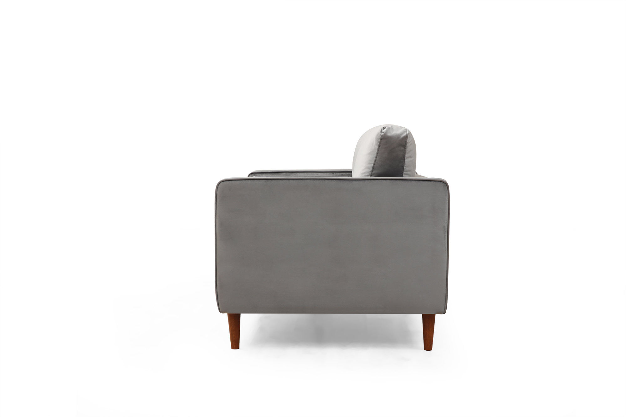 Canapea 2 locuri, Atelier Del Sofa, lemn fag si panouri aglomerate, gri deschis, 175x90x70 cm — imaginea 4