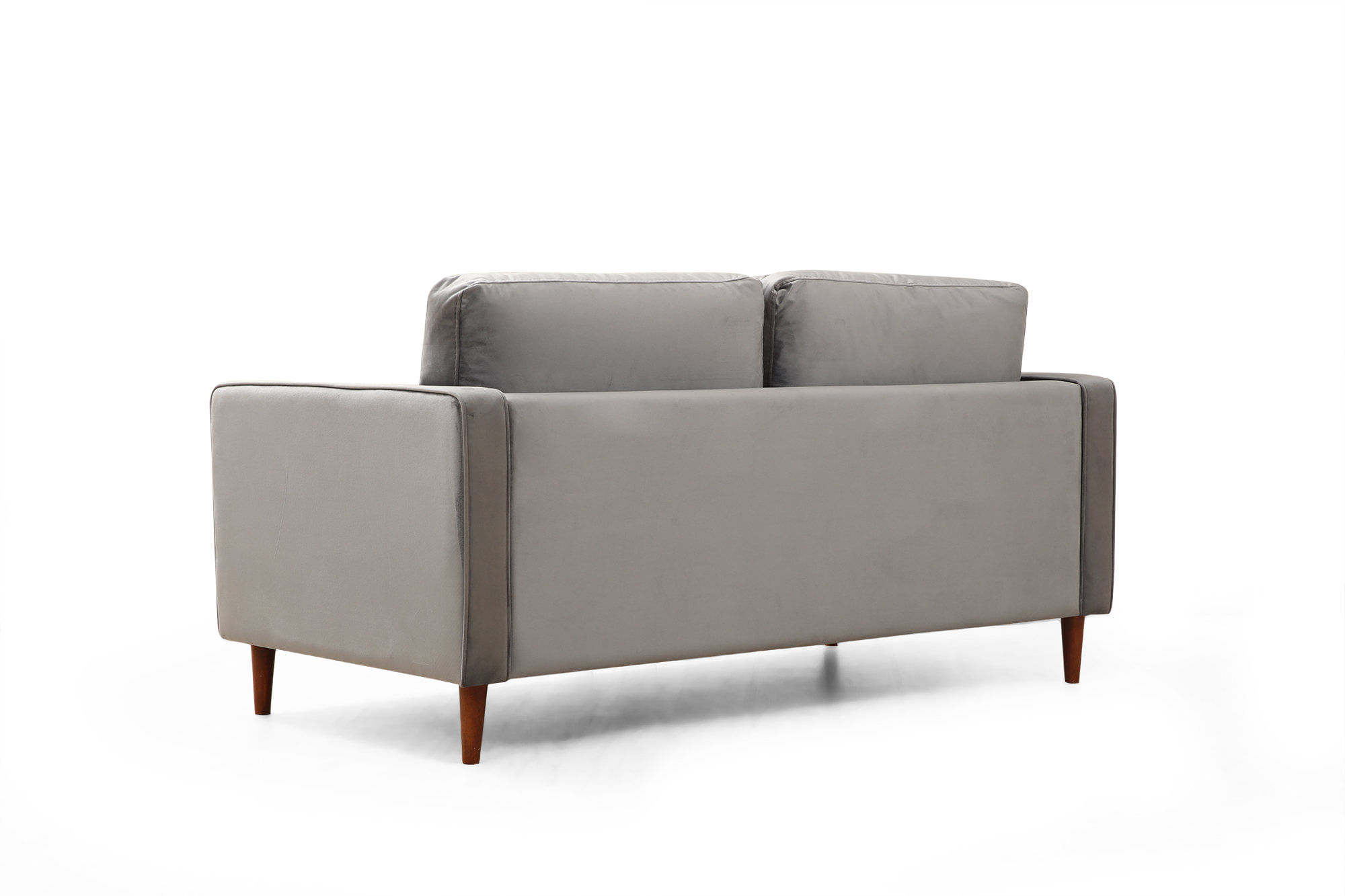 Canapea 2 locuri, Atelier Del Sofa, lemn fag si panouri aglomerate, gri deschis, 175x90x70 cm — imaginea 8