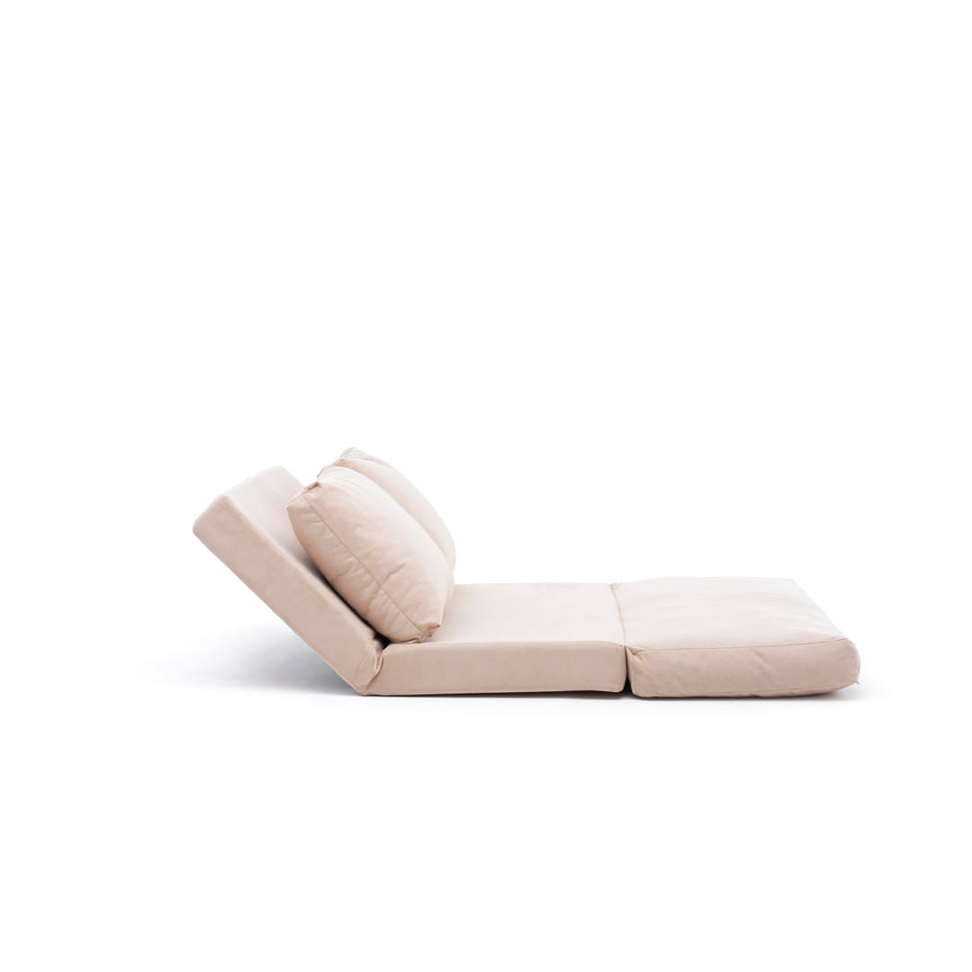 Canapea extensibila, Hanah Home, metal, crem, 185x120 cm — imaginea 2