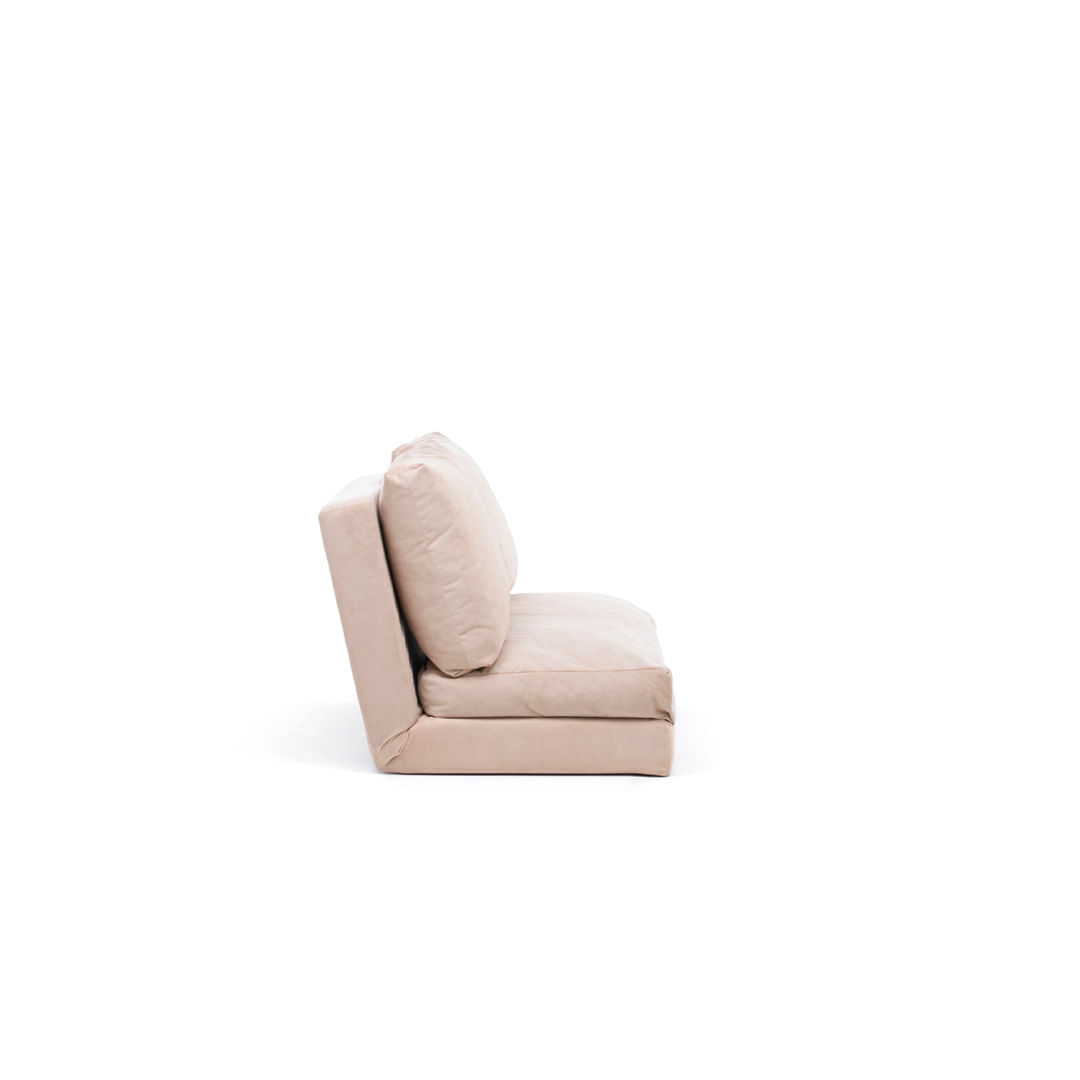 Canapea extensibila, Hanah Home, metal, crem, 185x120 cm — imaginea 3