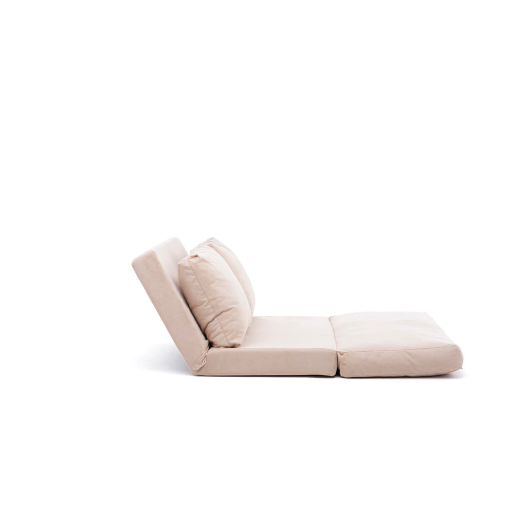 Canapea extensibila, Hanah Home, metal, crem, 185x120 cm — imaginea 8